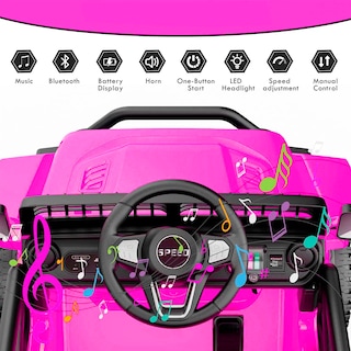 Foto 5 | Montable Eléctrico 4x4 Rosa con Luces y Música