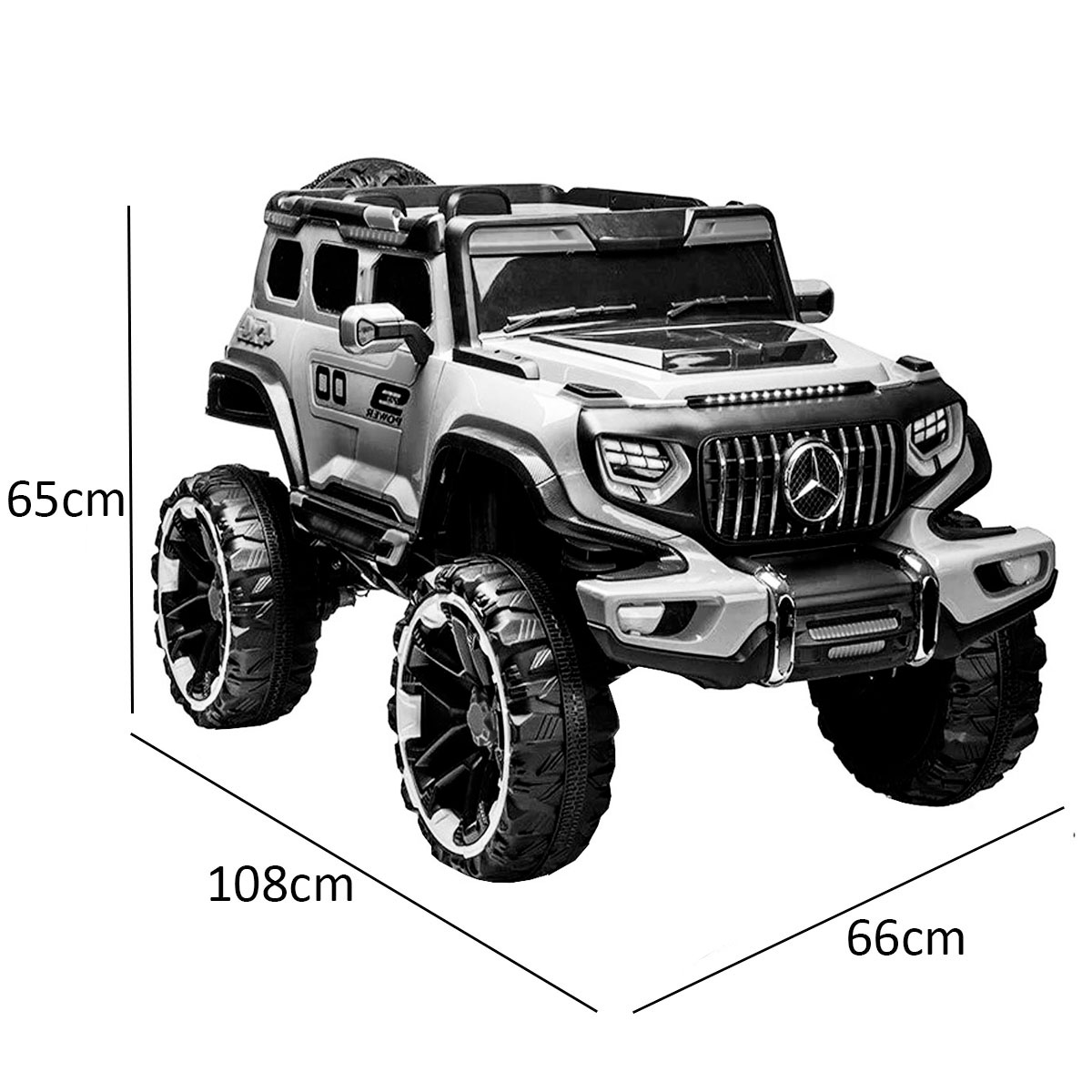 Foto 8 pulgar | Montable Eléctrico Camioneta Tipo Todoterreno 4x4 Rojo