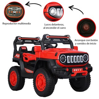 Foto 3 | Montable Eléctrico Genérico Buggy Super Car Rojo