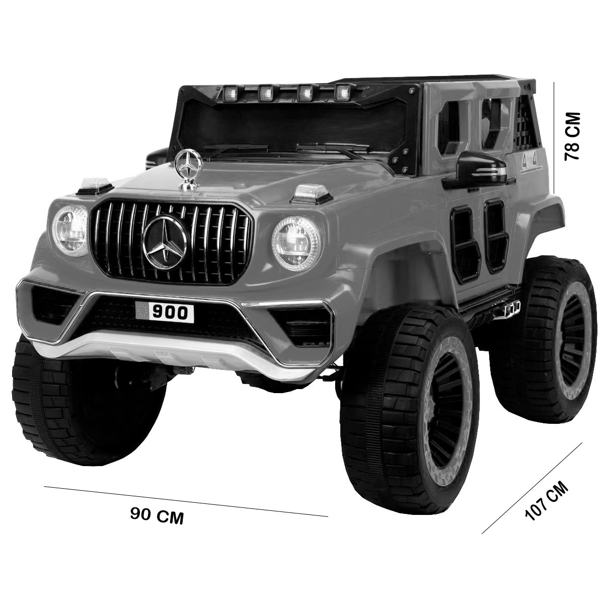 Foto 3 | Montable Eléctrico tipo Mercedes 4x4 Le Monde ROJO