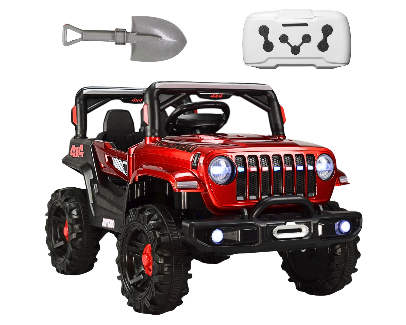 Foto 2 pulgar | Montable Electrico Camioneta 4x4 Control Remoto Luz Led 12v - Rojo