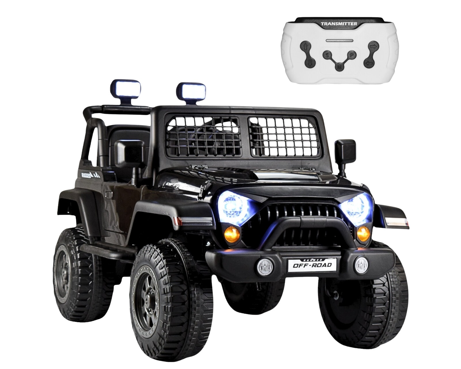 Montable Electrico Para Niños Camioneta Control Remoto 12v - Negro $5,087