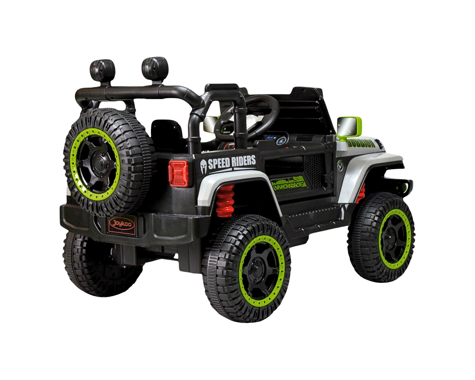 Foto 8 pulgar | Montable Electrico Camioneta Para Niños Control Remoto Luz 12v - Gris
