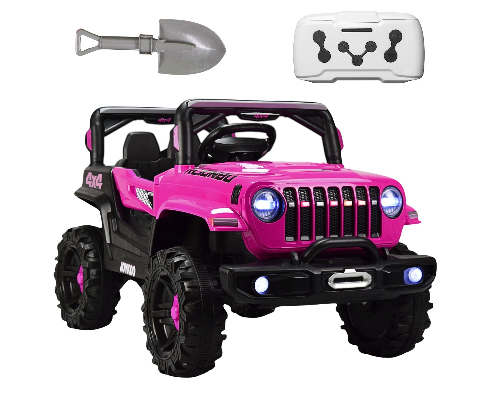 Foto 2 pulgar | Montable Electrico Camioneta 4x4 Control Remoto Luz Led 12v - Rosa