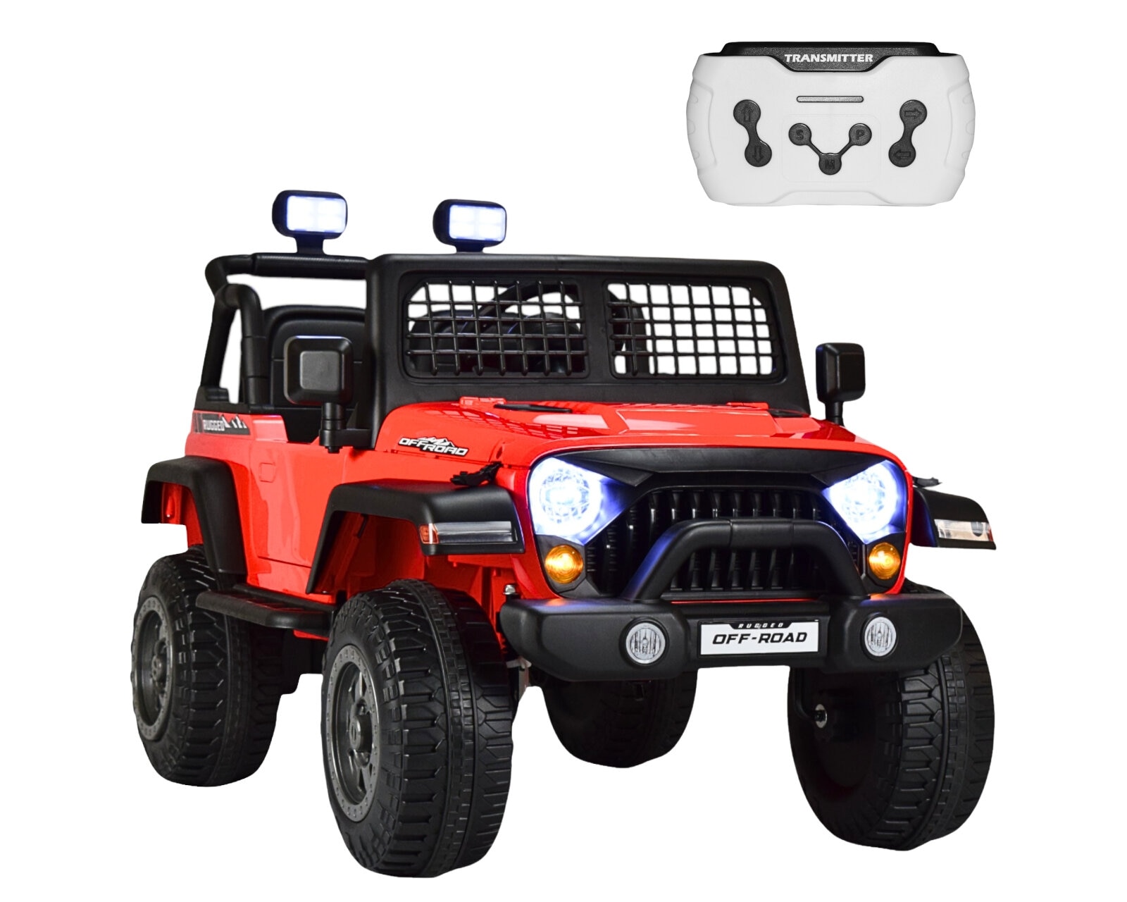 Montable Electrico Para Niños Camioneta Control Remoto 12v - Rojo $5,299