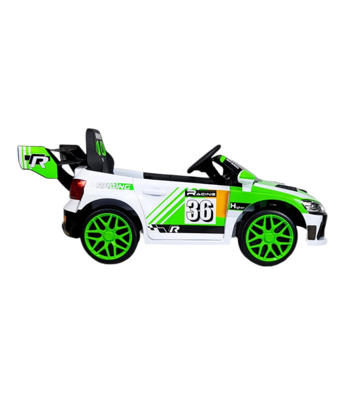Foto 6 pulgar | Montable Eléctrico para Niños Rally Con Control Remoto Sonido Bluetooth Luz Led 12v - Verde
