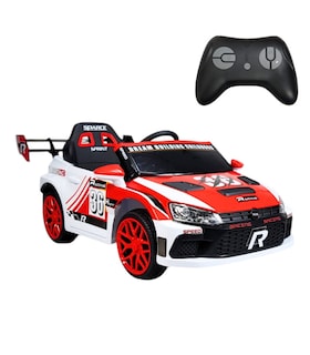 Foto 1 | Montable Eléctrico para Niños Rally Con Control Remoto Sonido Bluetooth Luz Led 12V - Rojo