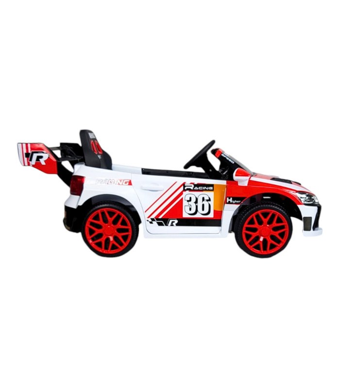 Foto 5 | Montable Eléctrico para Niños Rally Con Control Remoto Sonido Bluetooth Luz Led 12V - Rojo