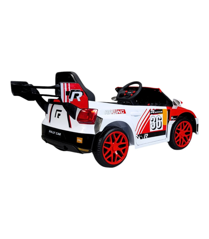 Foto 7 pulgar | Montable Eléctrico para Niños Rally Con Control Remoto Sonido Bluetooth Luz Led 12V - Rojo