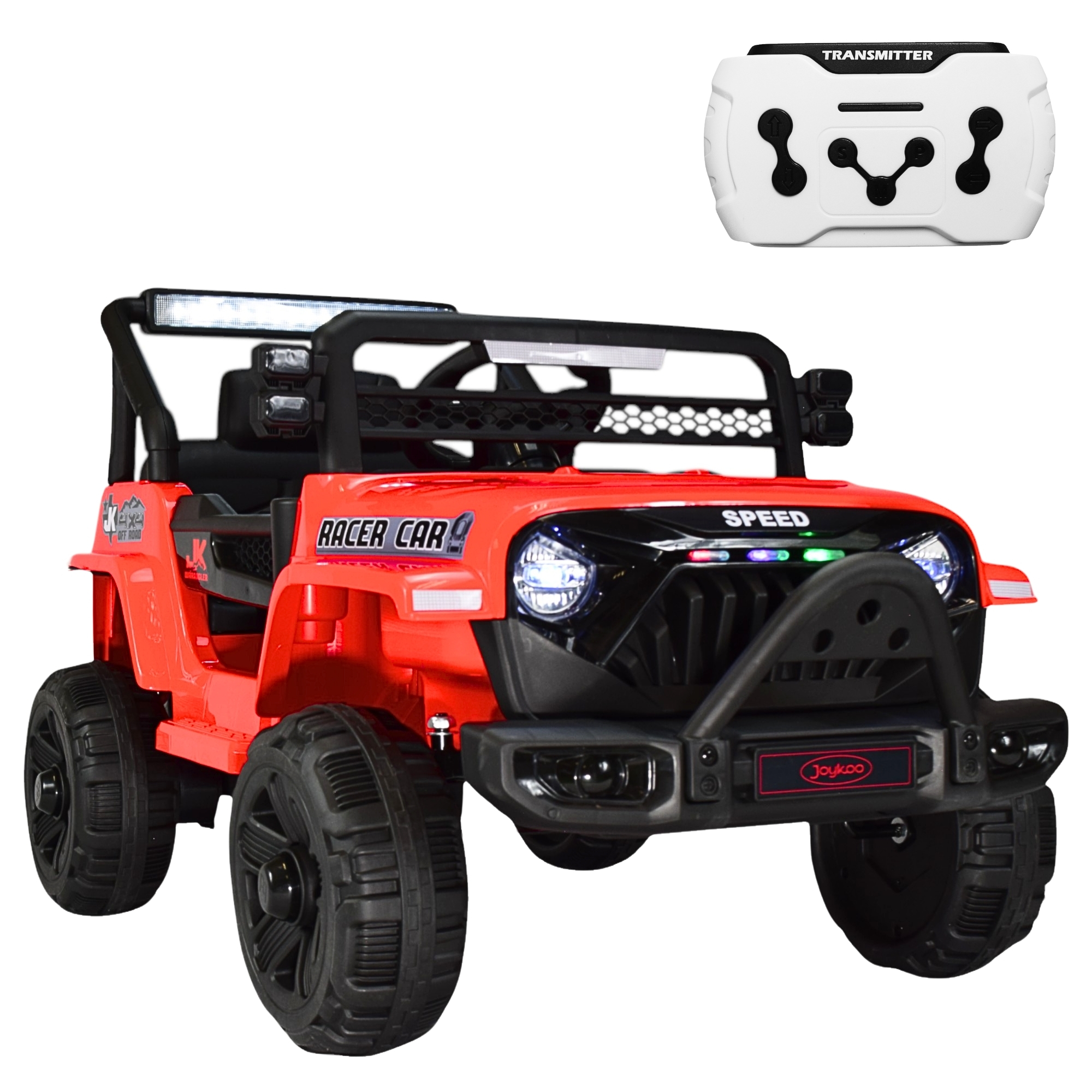 Camioneta Montable Electrica 93 Cm Para Niños Control Remoto 12v - Rojo