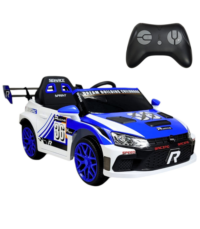 Foto 2 pulgar | Montable Eléctrico Para Niños Rally Con Control Remoto y Sonido Azul