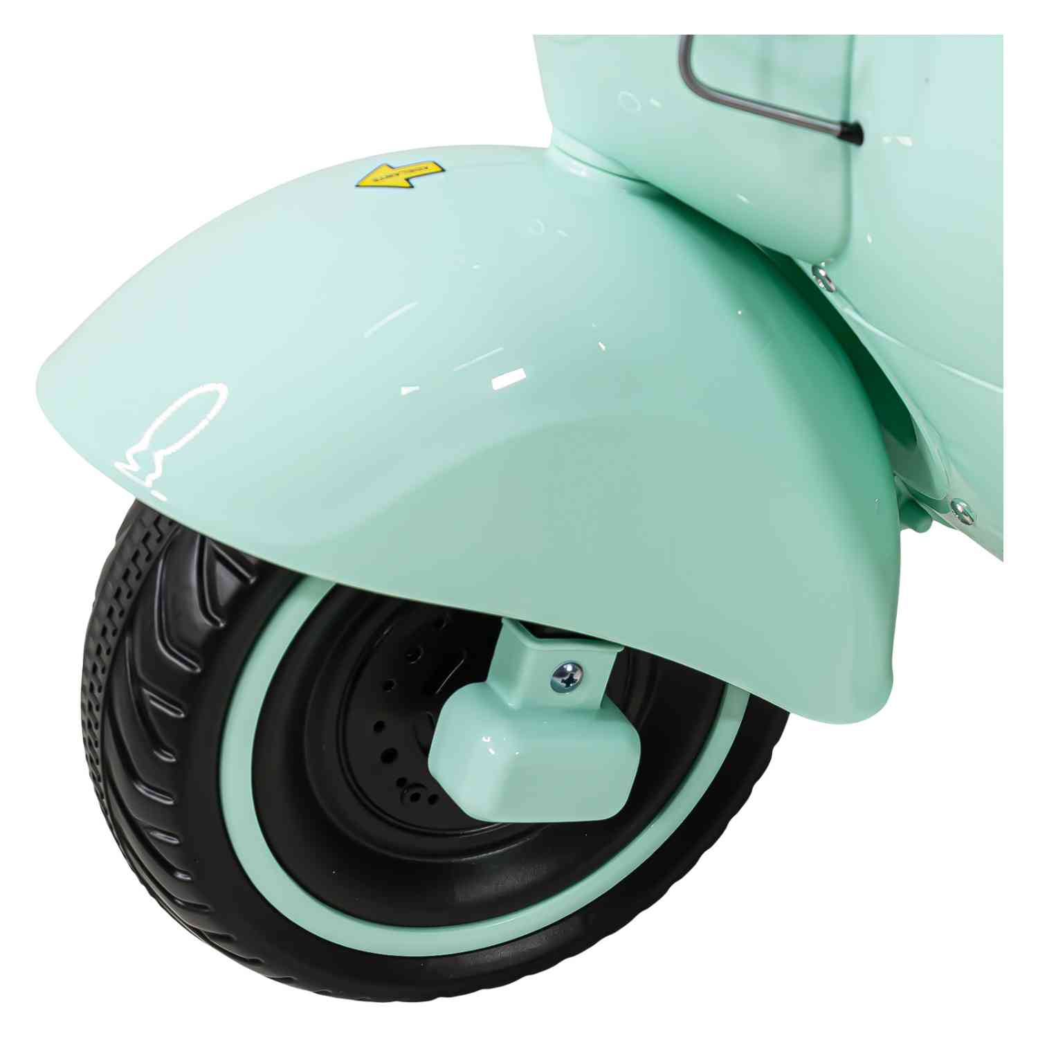 Foto 6 pulgar | Motocicleta Montable Vintage Motoneta 12 V Luz Led Menta