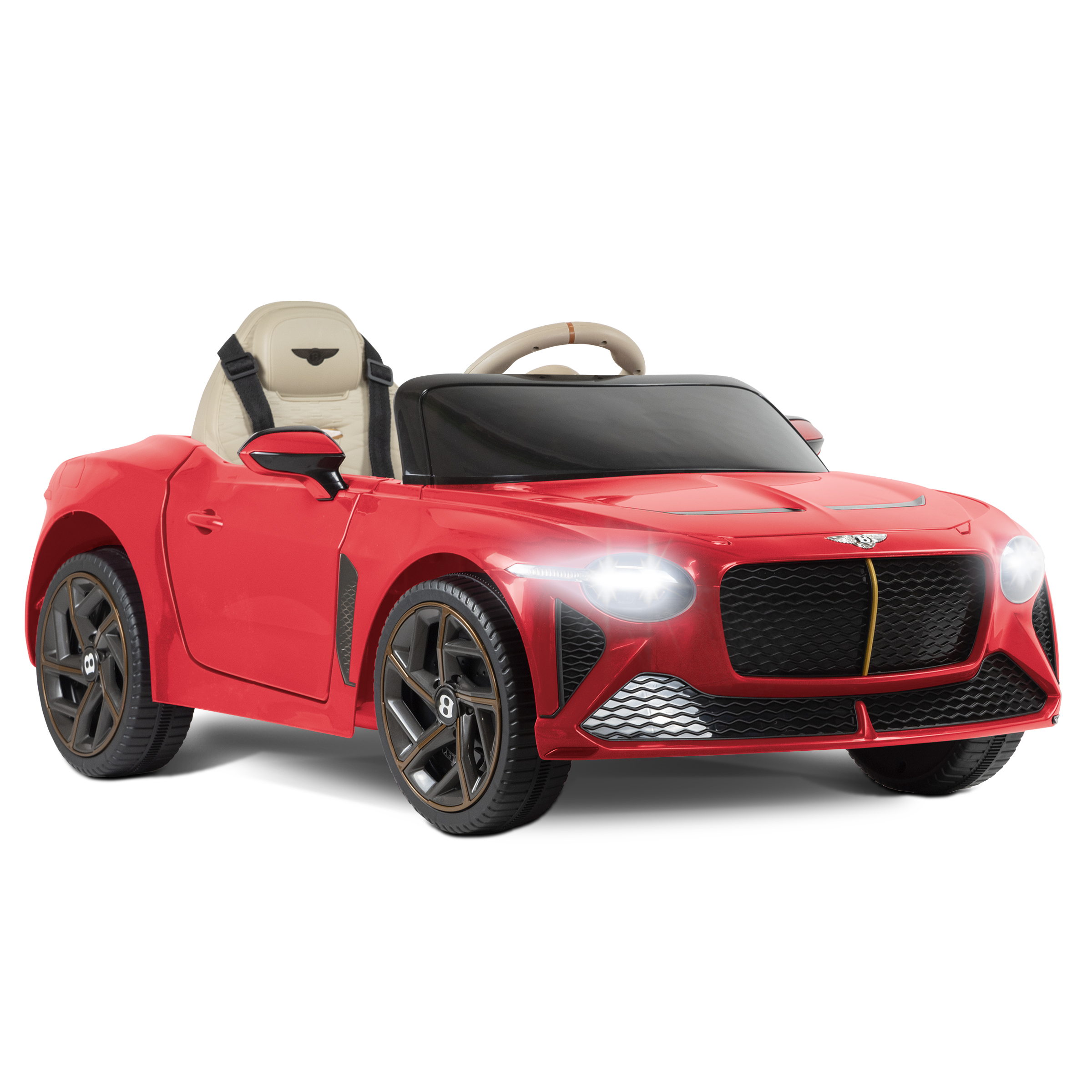 Montable Coche Eléctrico Bentley Licencia Niños Control Remoto 12v (rojo)