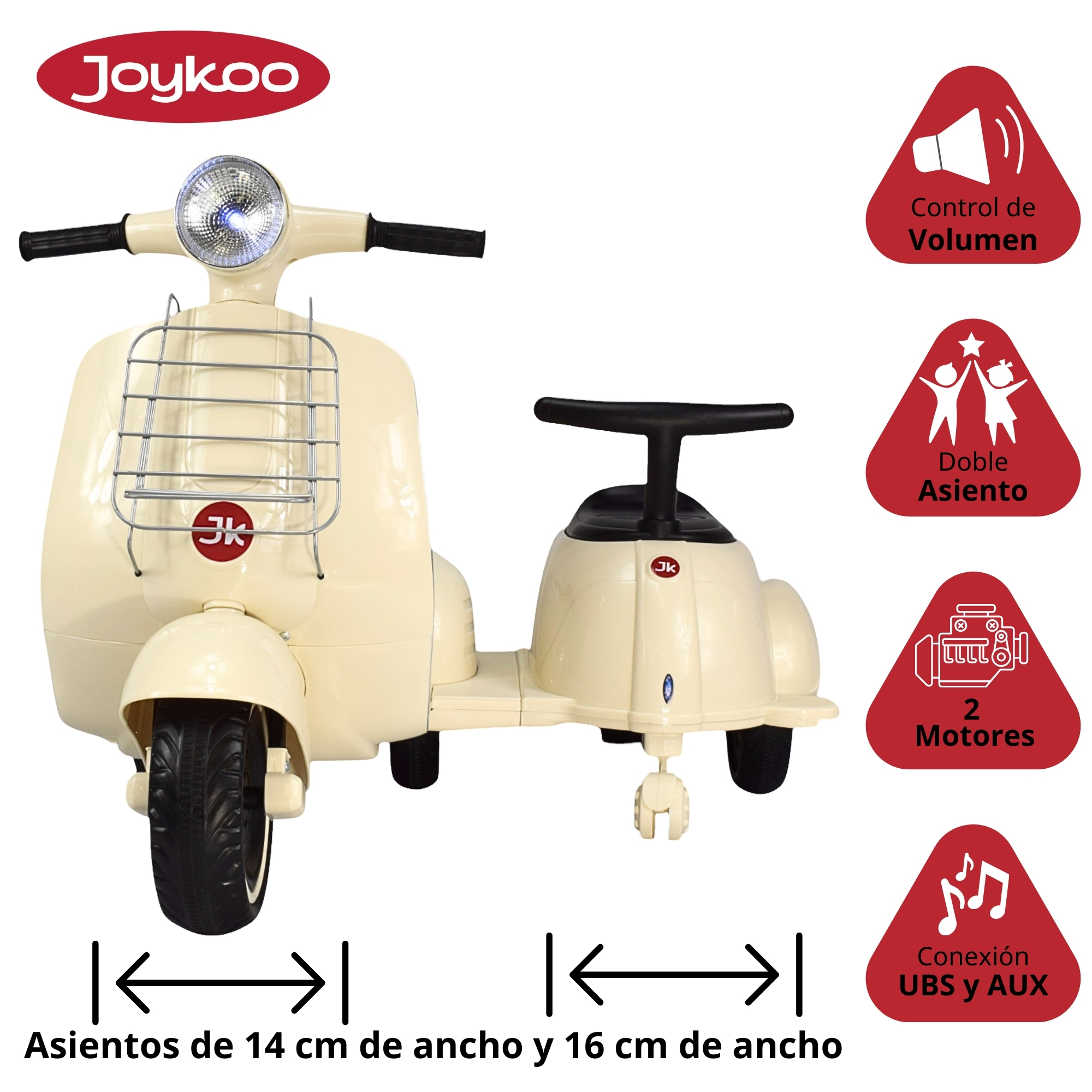 Foto 3 | Montable Eléctrico Joykoo con Sonido y Luz Led