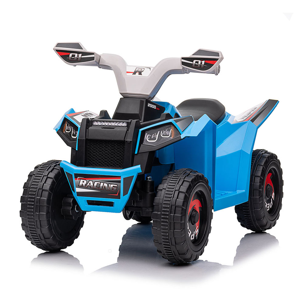 Foto 4 pulgar | Mini Cuatrimoto Eléctrica Azul Montable Infantil Recargable