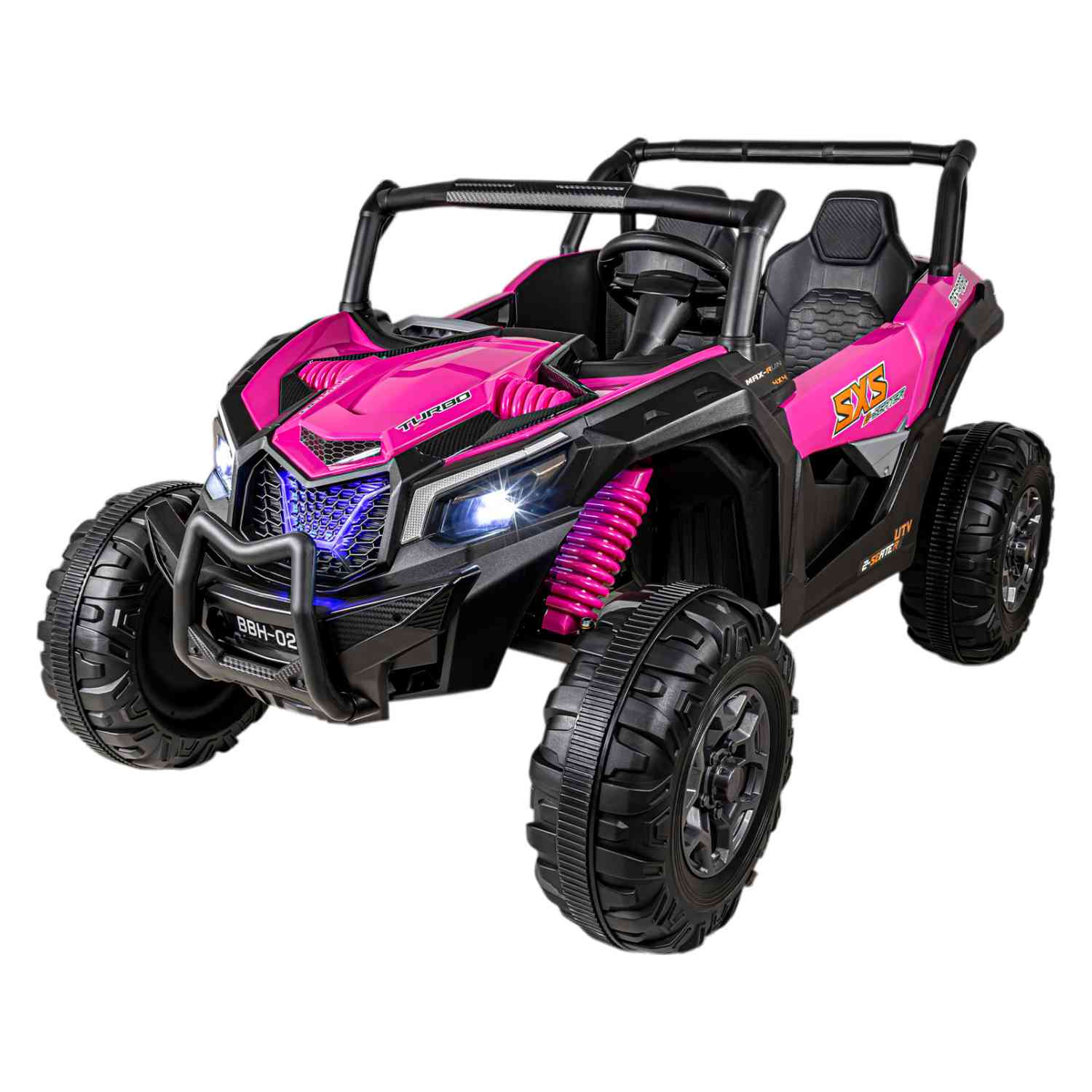 Buggy Eléctrico Montable 24v Todo Terreno Mp3 +3 Años Rosa Little Monkey