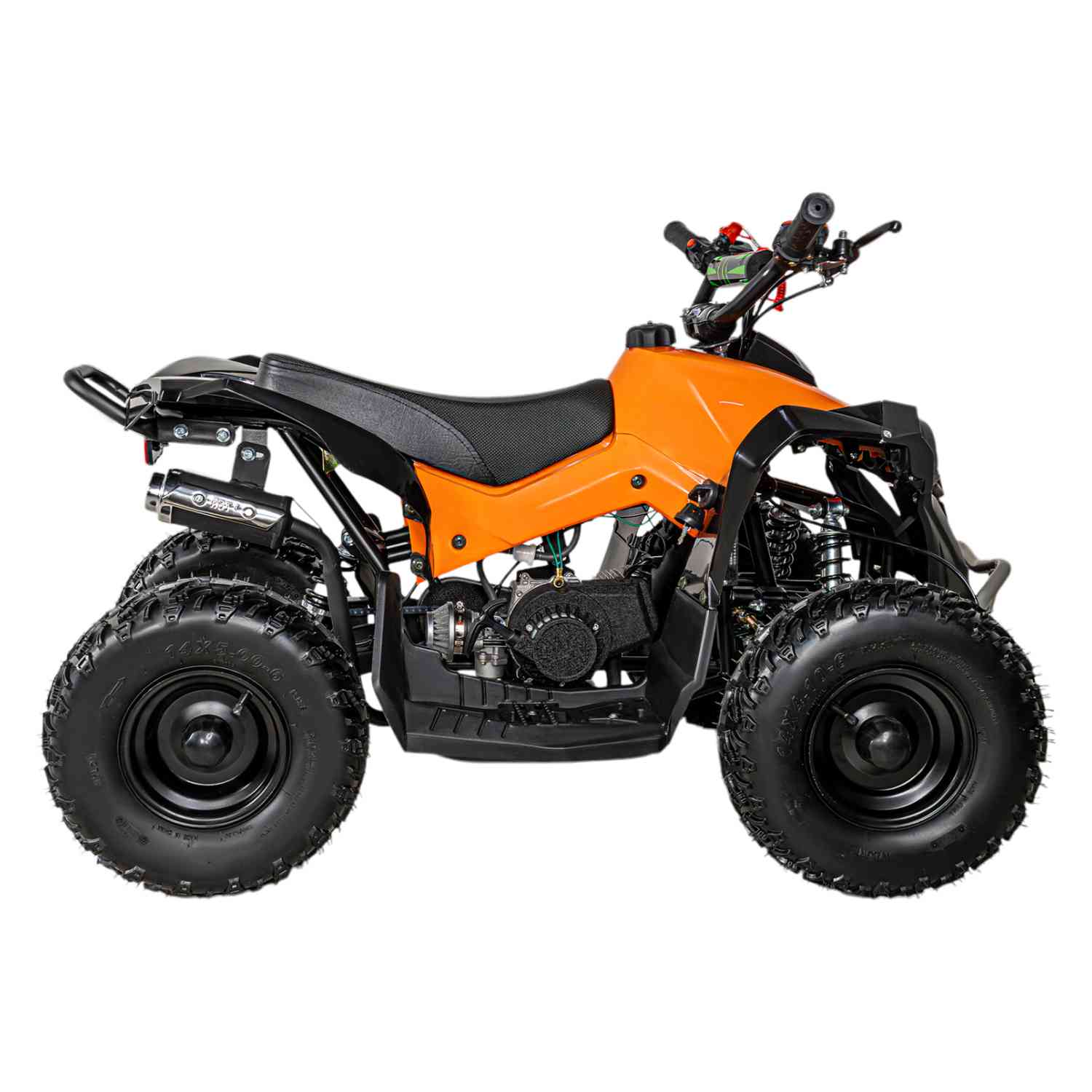 Foto 3 pulgar | Cuatrimoto Motor A Gasolina 49cc Niños Montable Atv 45km/h Naranja Little Monkey