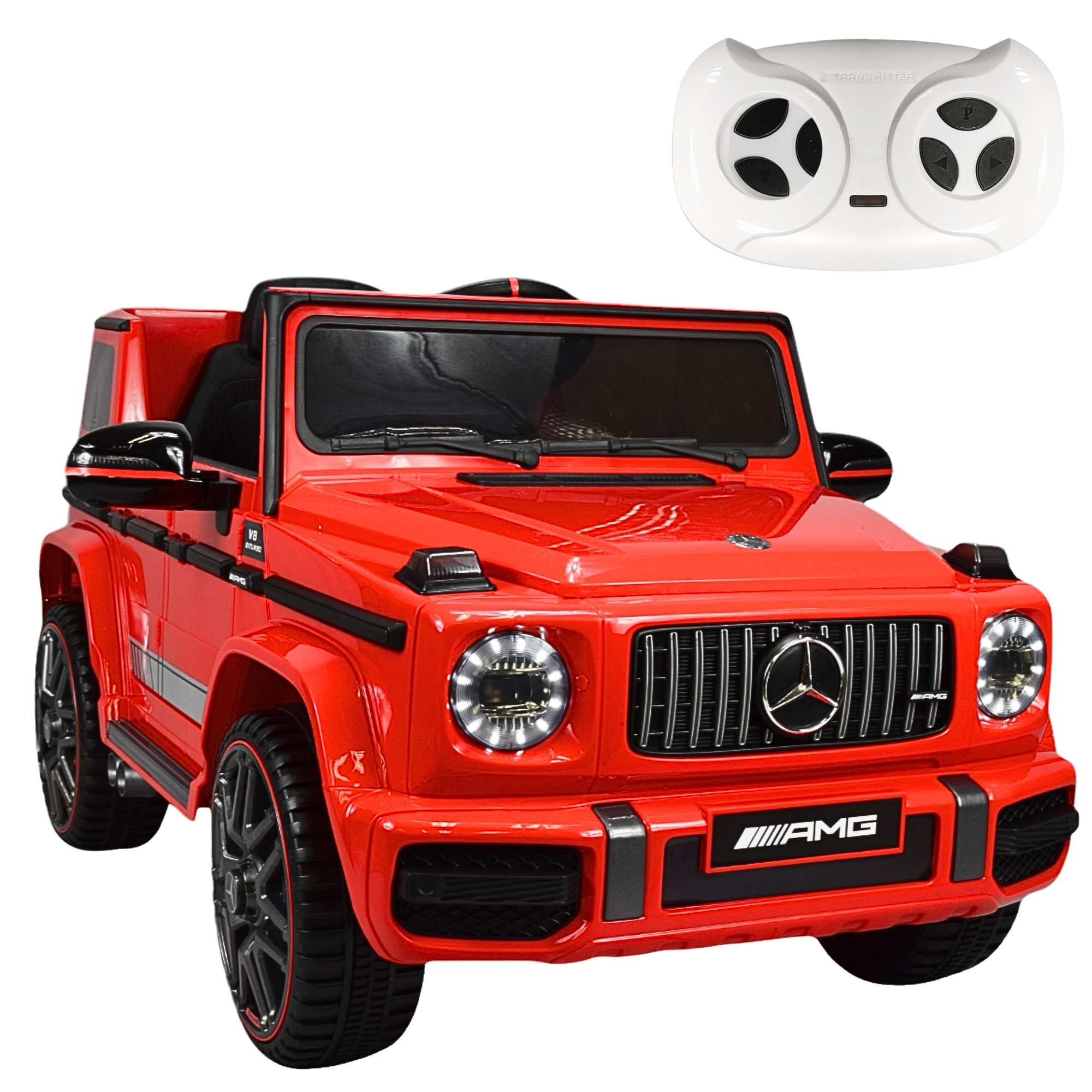 Foto 1 | Montable Eléctrico de Camioneta Mercedes-Menz Control Remoto 12v - Rojo
