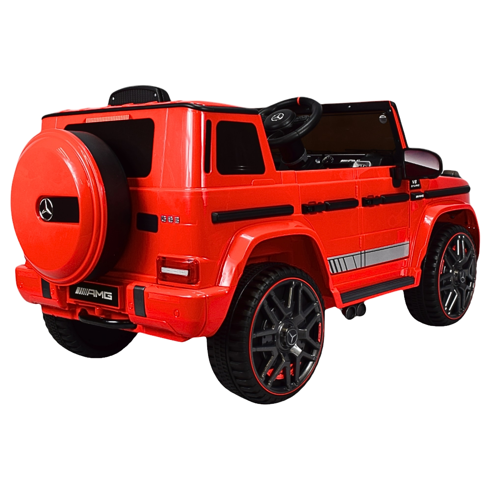 Foto 7 | Montable Eléctrico de Camioneta Mercedes-Menz Control Remoto 12v - Rojo