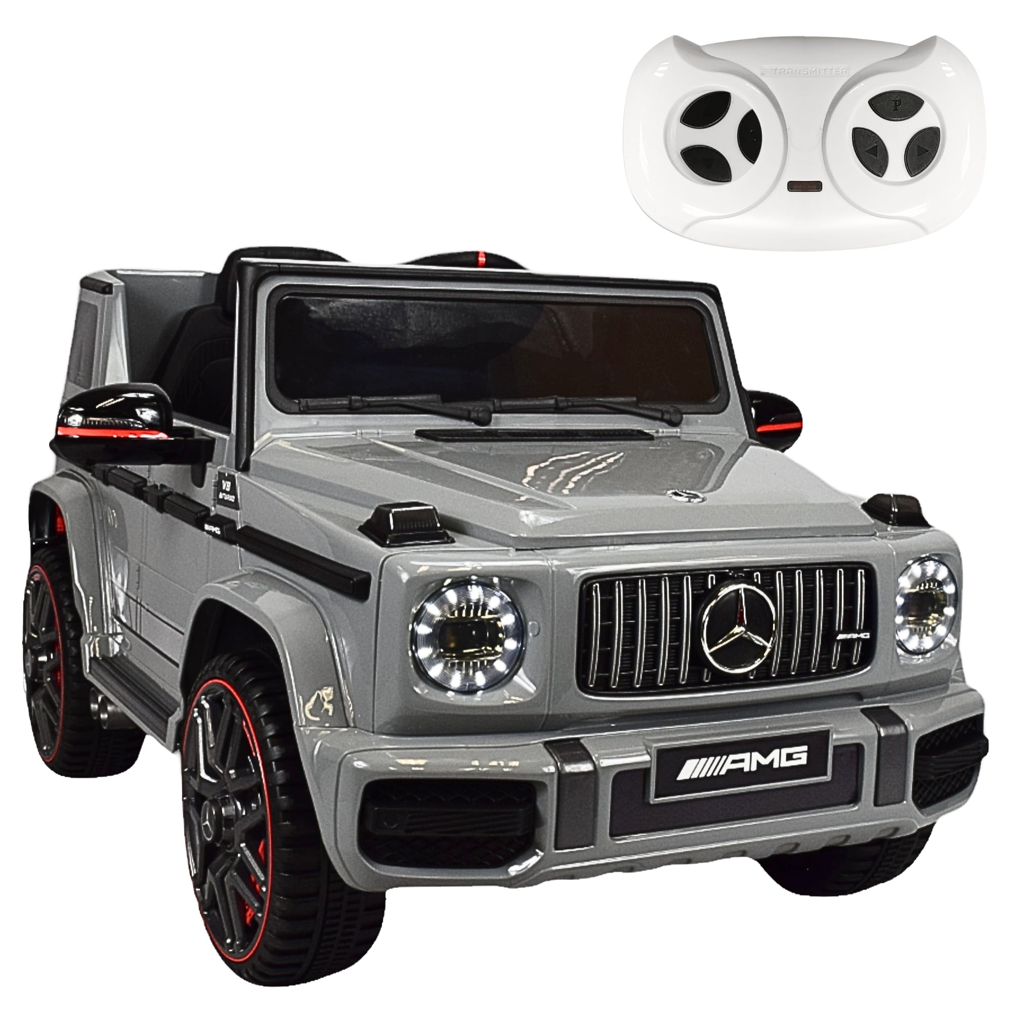 Camioneta Mercedes-benz Montable Electrico Control Remoto 12v  - Gris $5,199