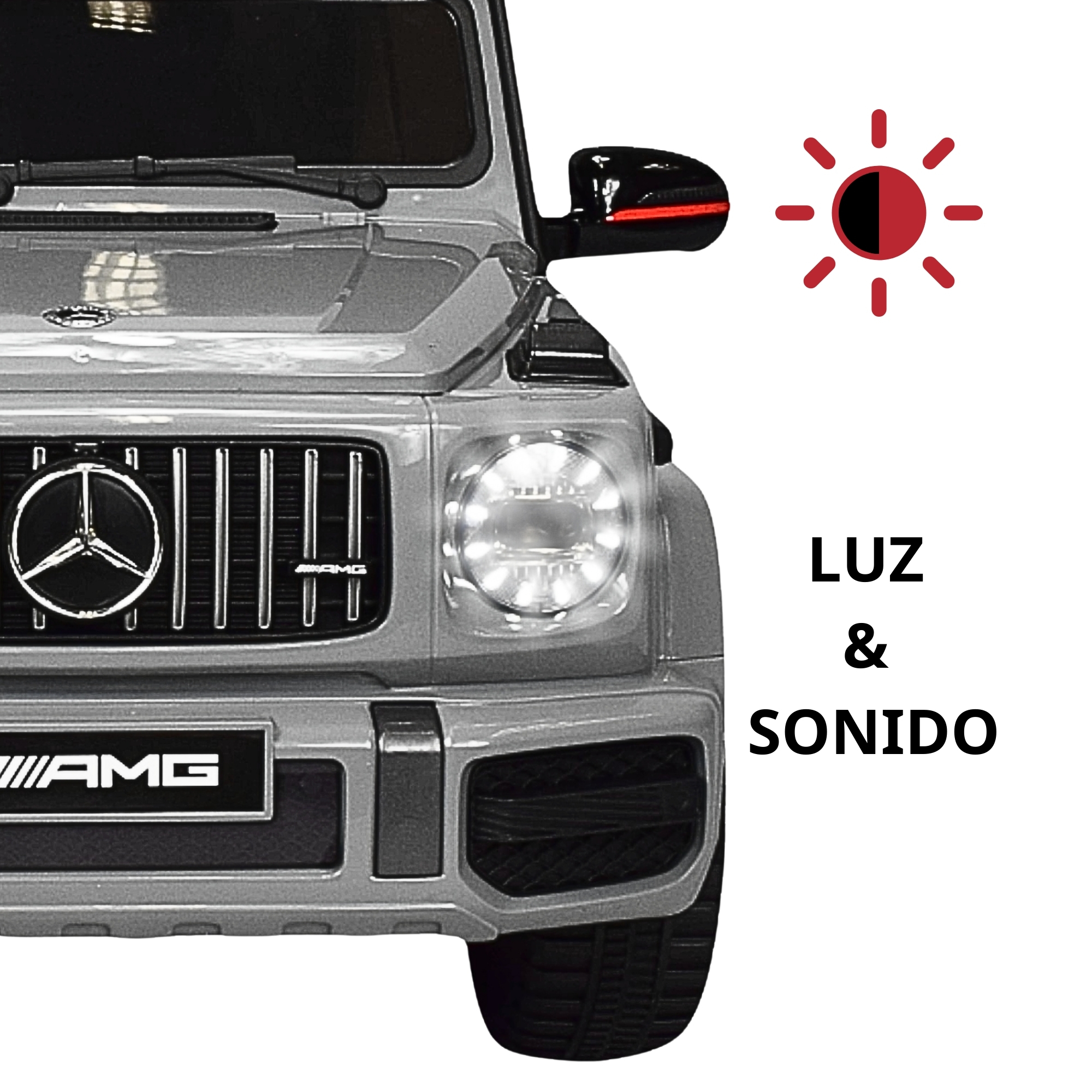 Foto 3 pulgar | Camioneta Mercedes-benz Montable Electrico Control Remoto 12v  - Gris