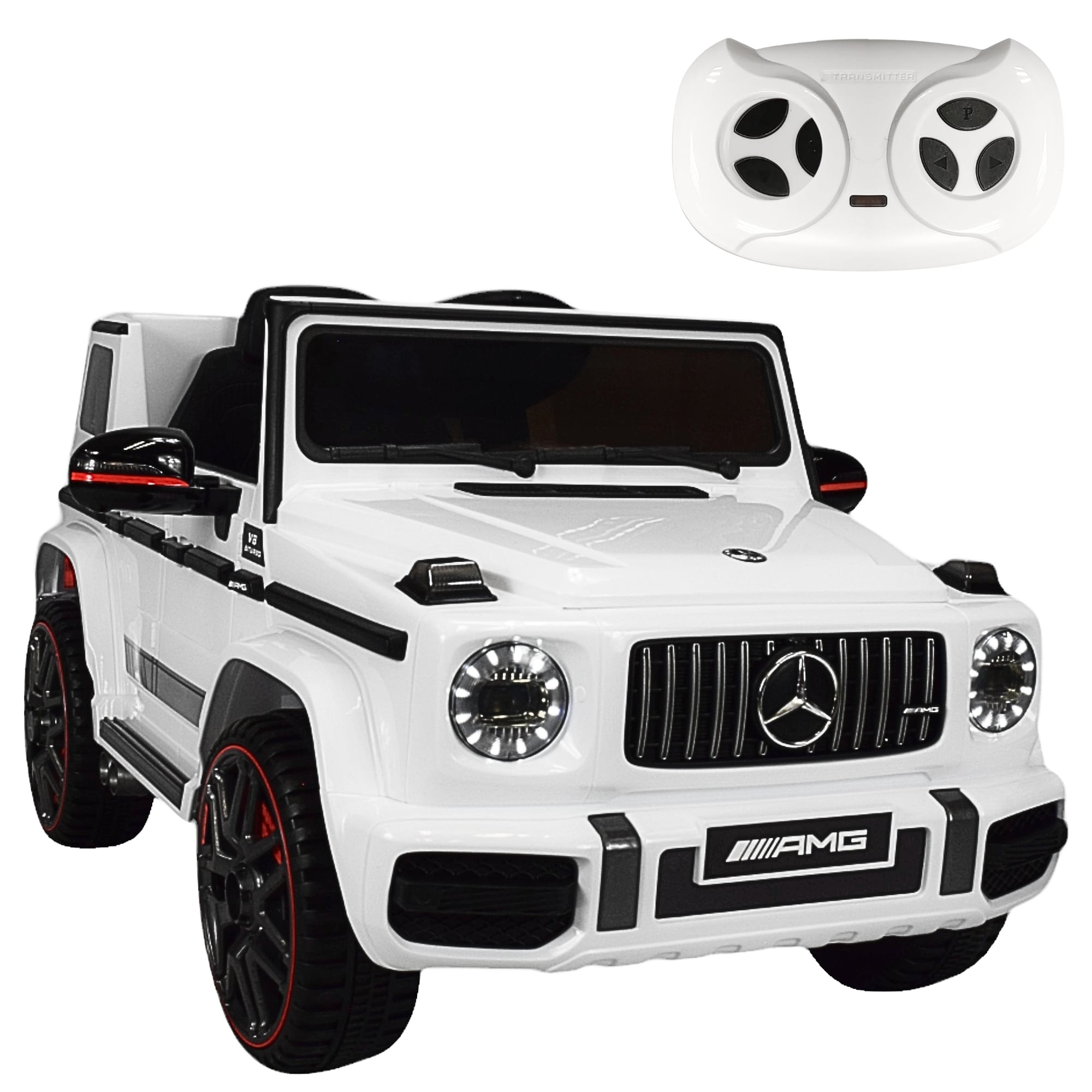 Camioneta Mercedes-benz Montable Electrico Control Remoto 12v - Blanco $5,199