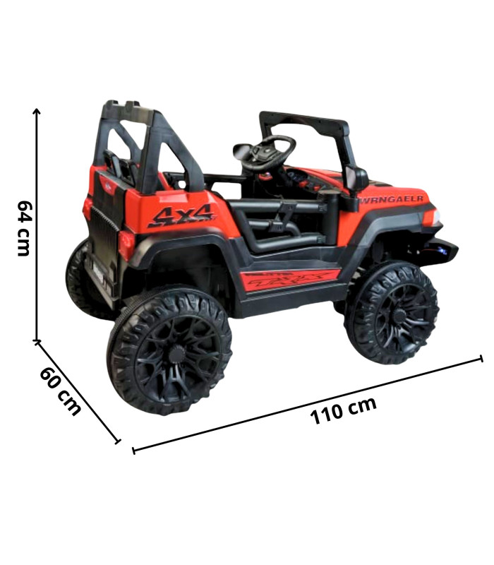 Foto 5 pulgar | Montable Electrico Recargable Con Control Remoto Para Niños 4x4 Con Conexion Auxiliar Y Usb, 110 Cm