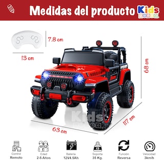 Foto 2 | Camioneta Montable Kids House Vroomz Motor Dual 12v