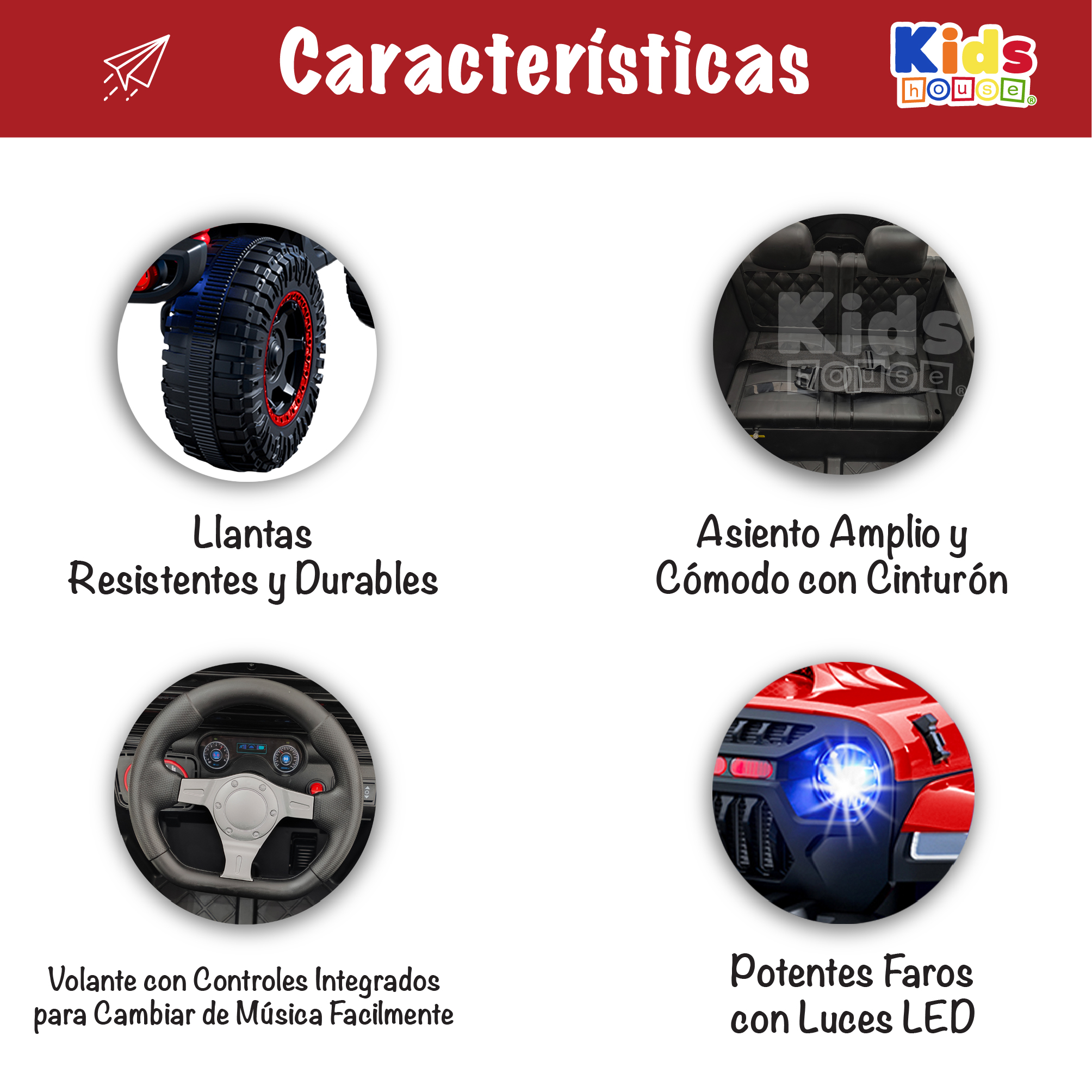 Foto 4 pulgar | Camioneta Montable Kids House Vroomz Motor Dual 12v