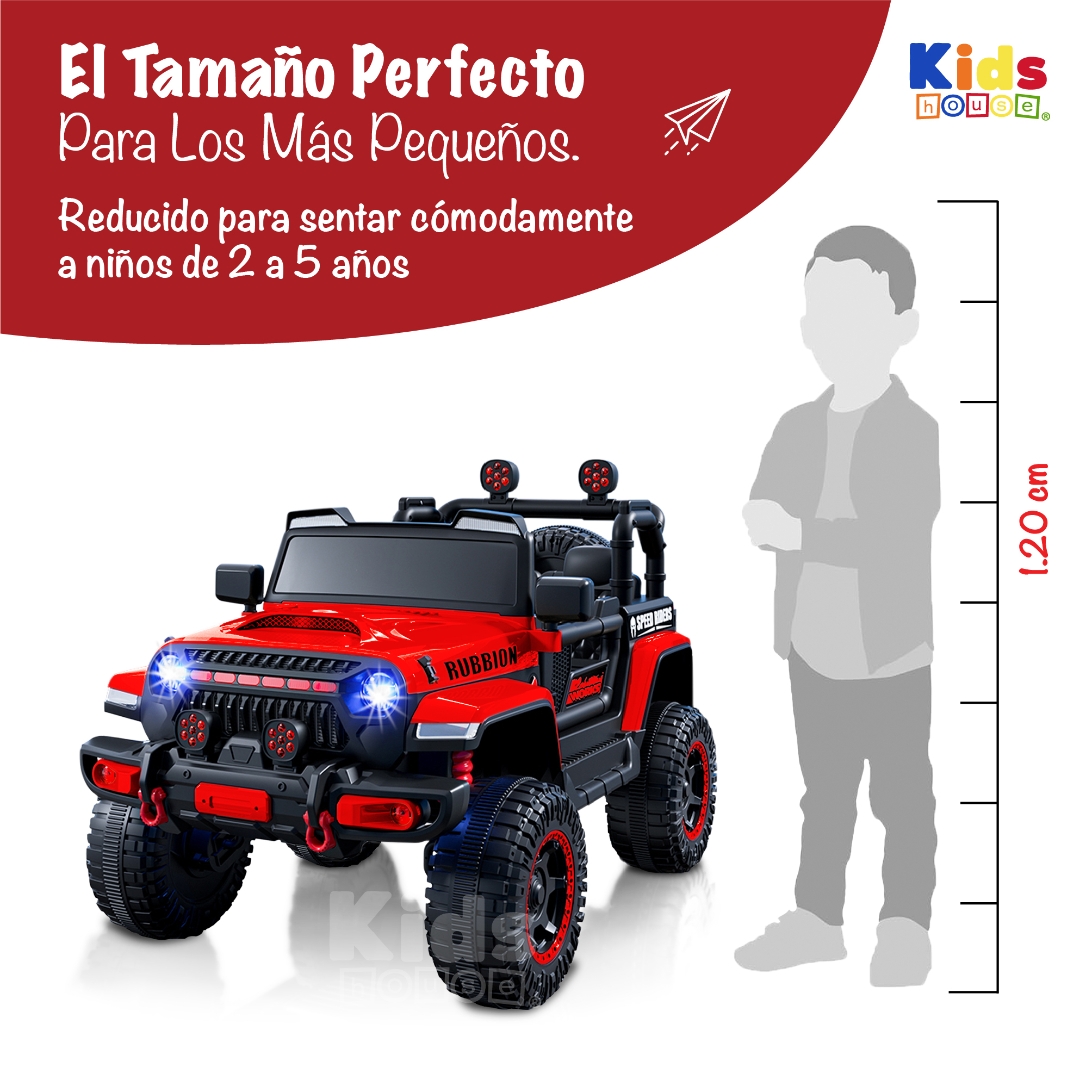 Foto 5 pulgar | Camioneta Montable Kids House Vroomz Motor Dual 12v