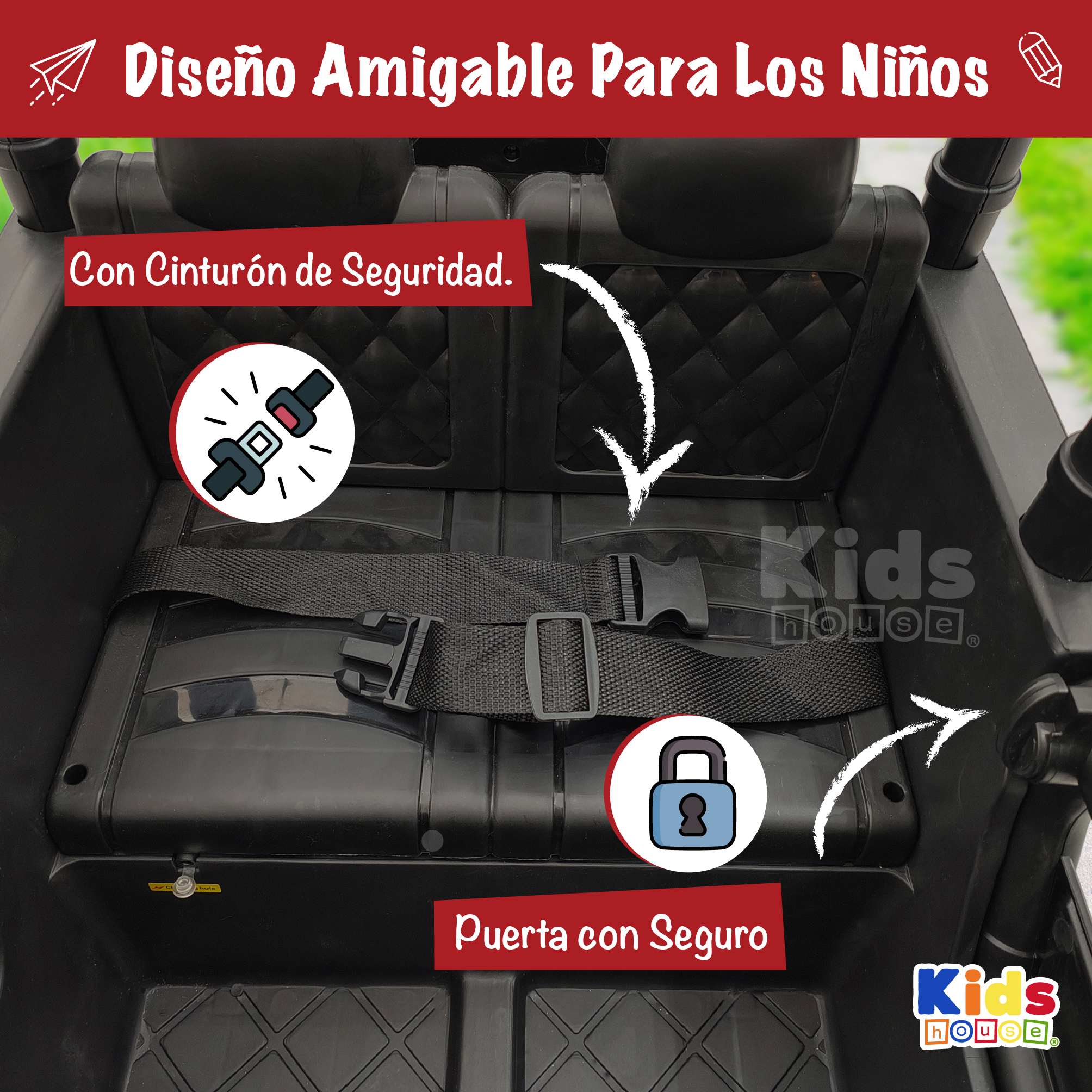 Foto 7 pulgar | Camioneta Montable Kids House Vroomz Motor Dual 12v