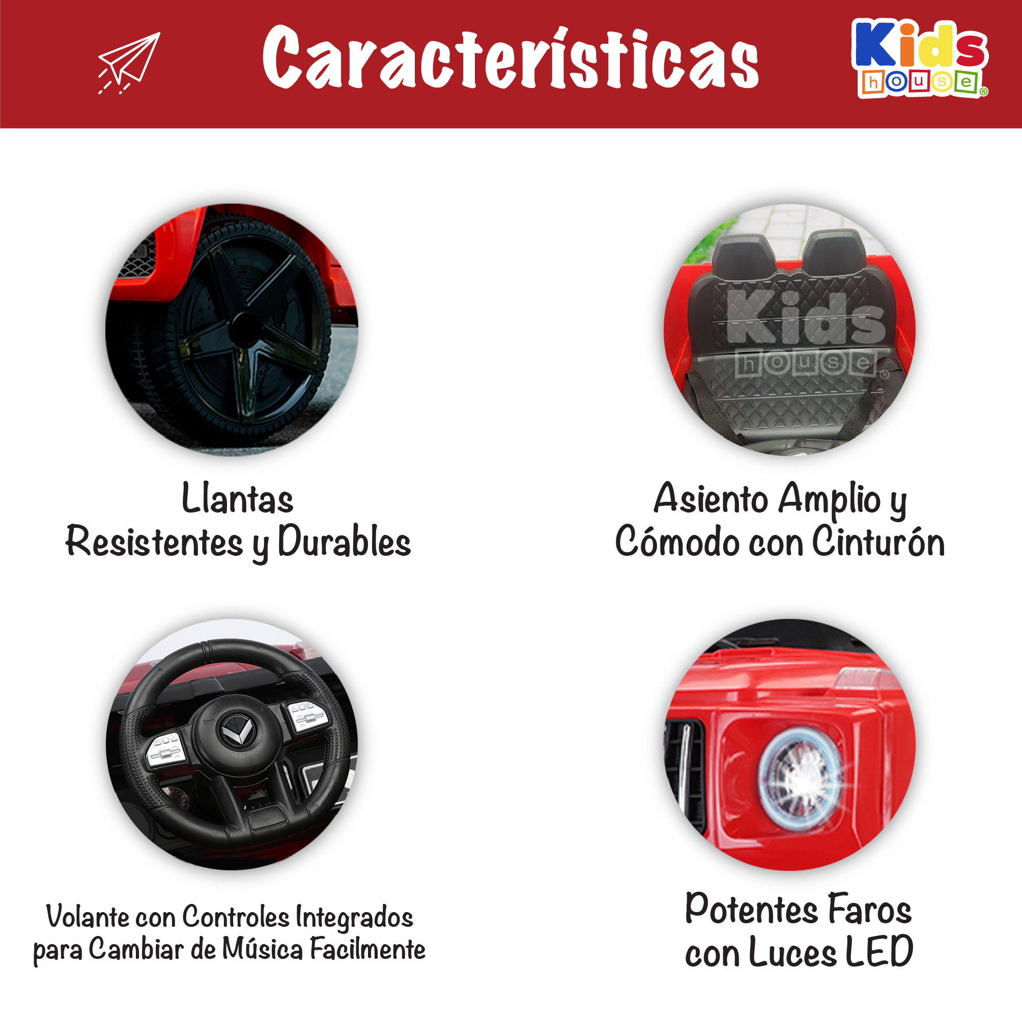 Foto 4 pulgar | Camioneta Montable Kids House Volt-x Motor Dual 6v