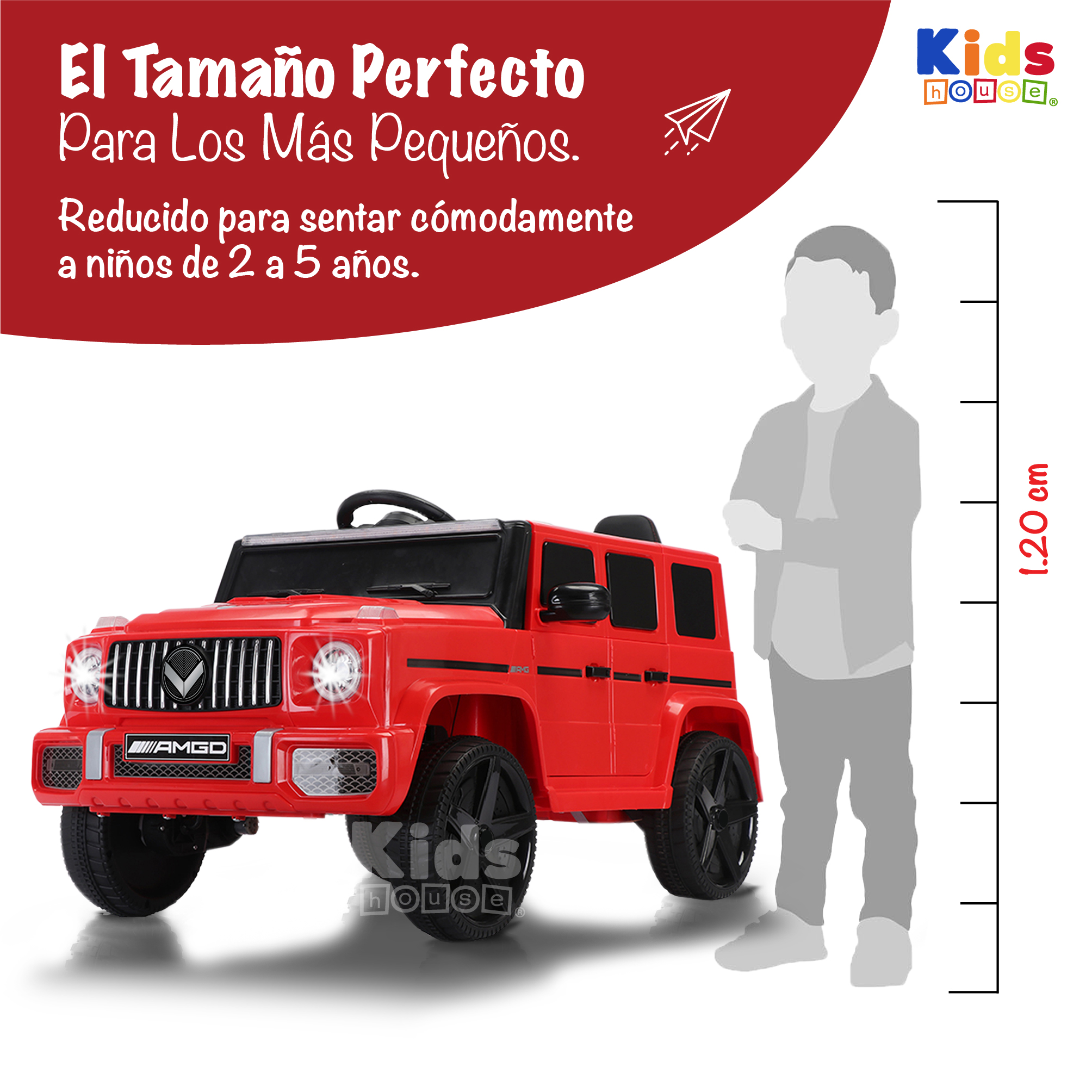 Foto 5 pulgar | Camioneta Montable Kids House Volt-x Motor Dual 6v