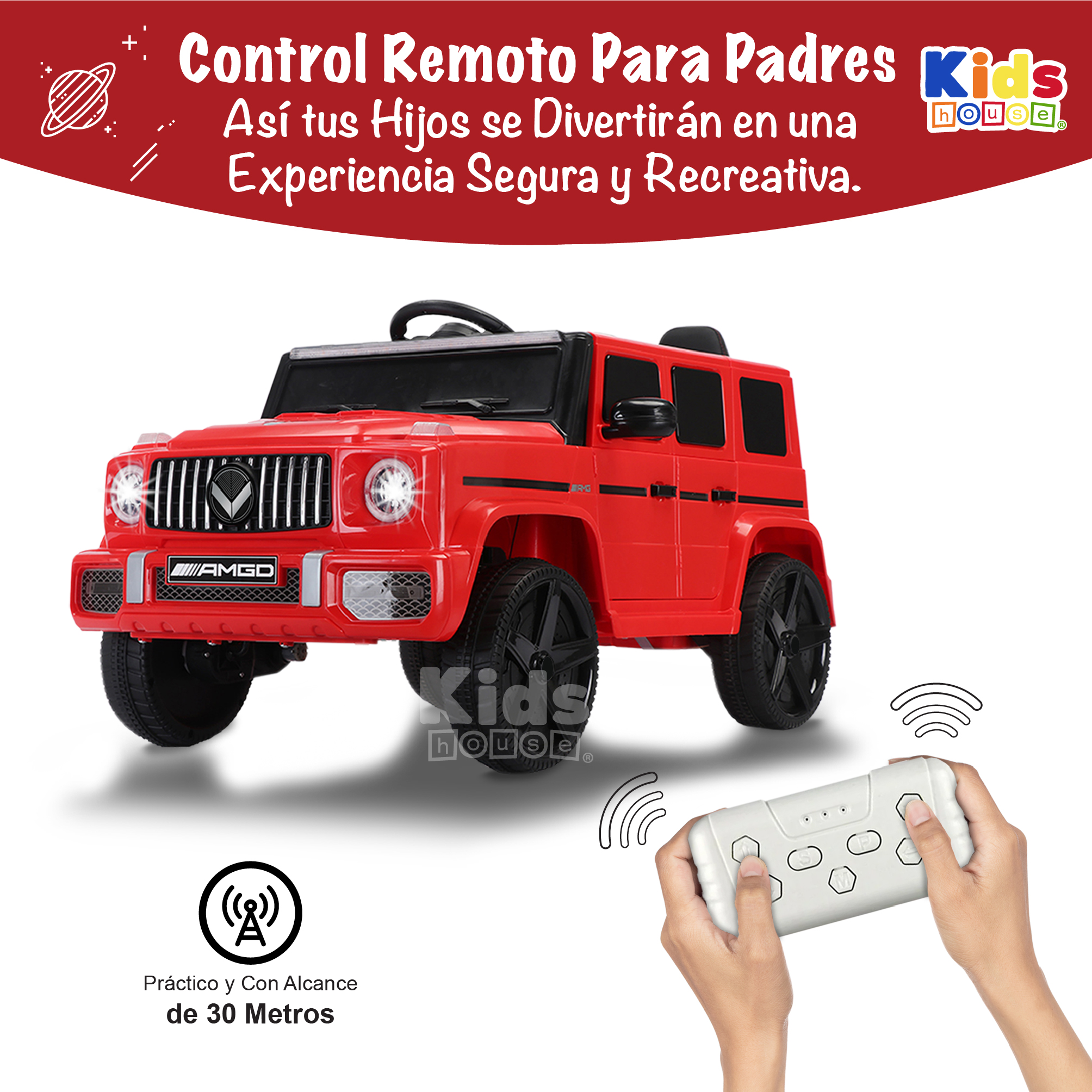 Foto 6 pulgar | Camioneta Montable Kids House Volt-x Motor Dual 6v