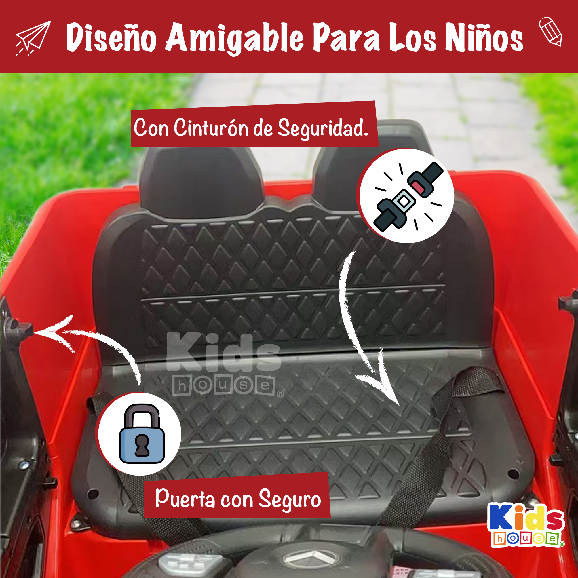 Foto 7 pulgar | Camioneta Montable Kids House Volt-x Motor Dual 6v
