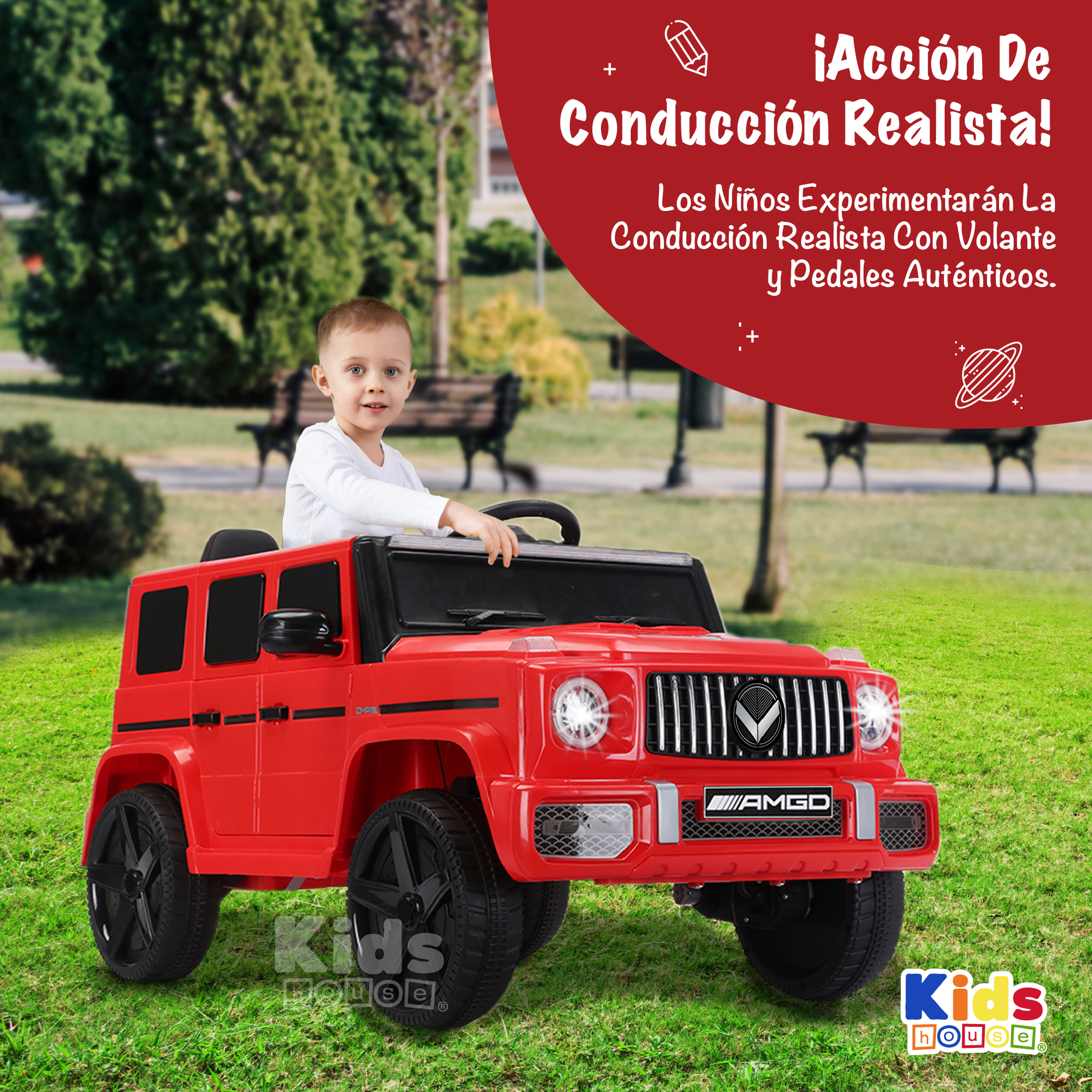 Foto 9 pulgar | Camioneta Montable Kids House Volt-x Motor Dual 6v