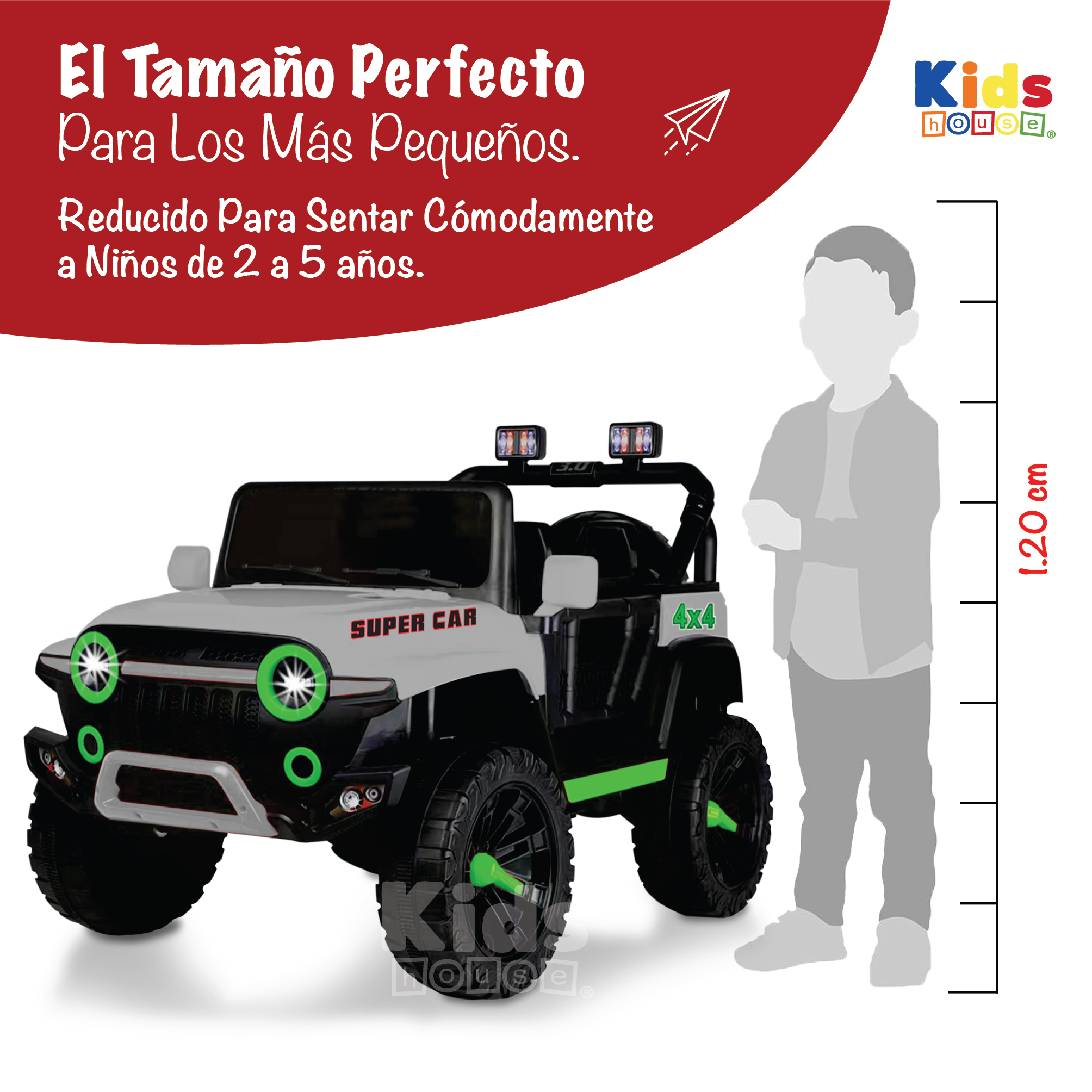 Foto 4 | Camioneta Montable Kids House Vroomz Motor Dual 12v