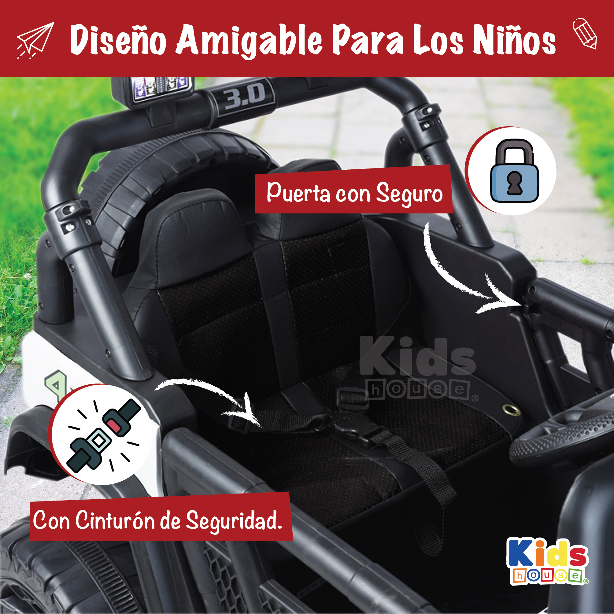 Foto 6 pulgar | Camioneta Montable Kids House Vroomz Motor Dual 12v