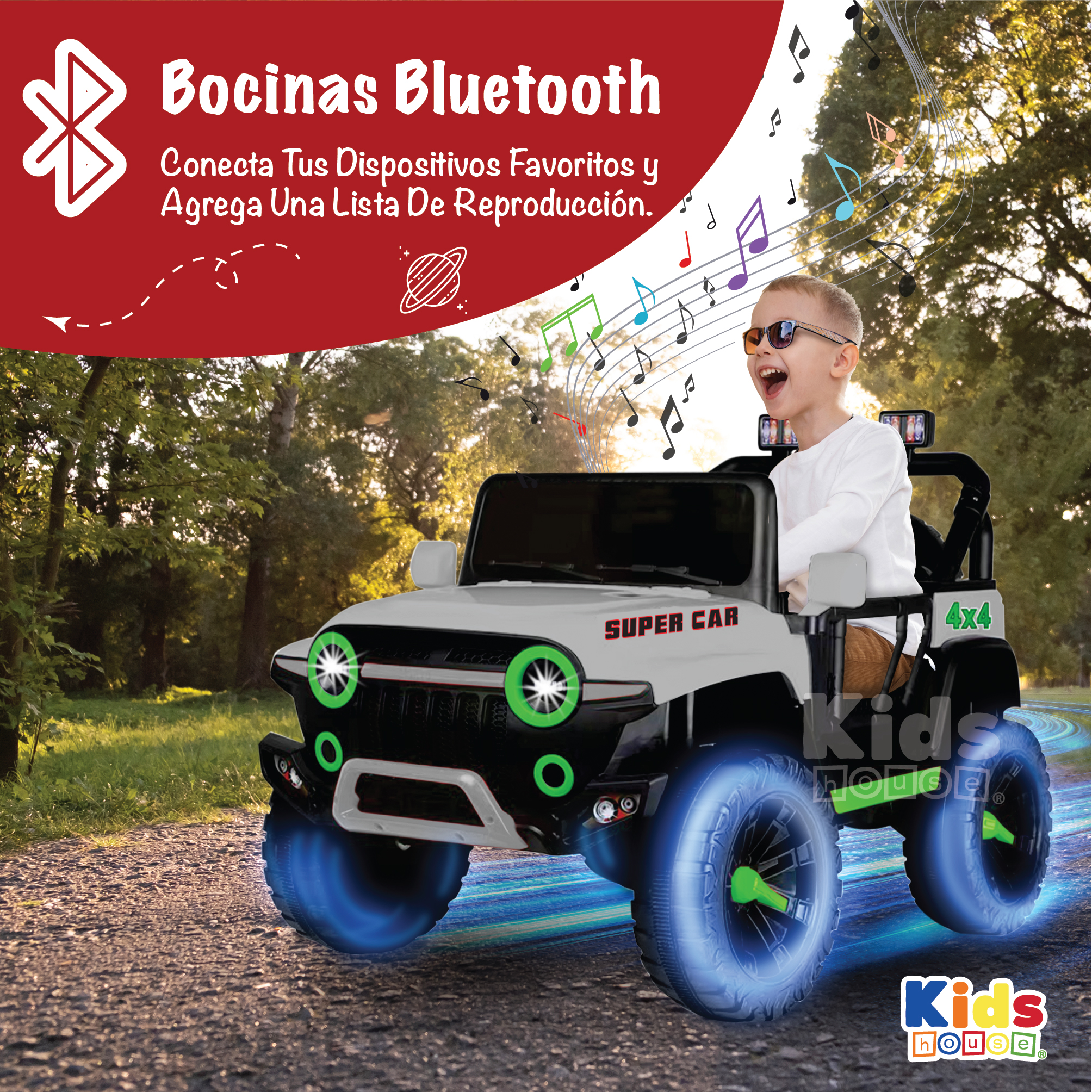 Foto 7 pulgar | Camioneta Montable Kids House Vroomz Motor Dual 12v