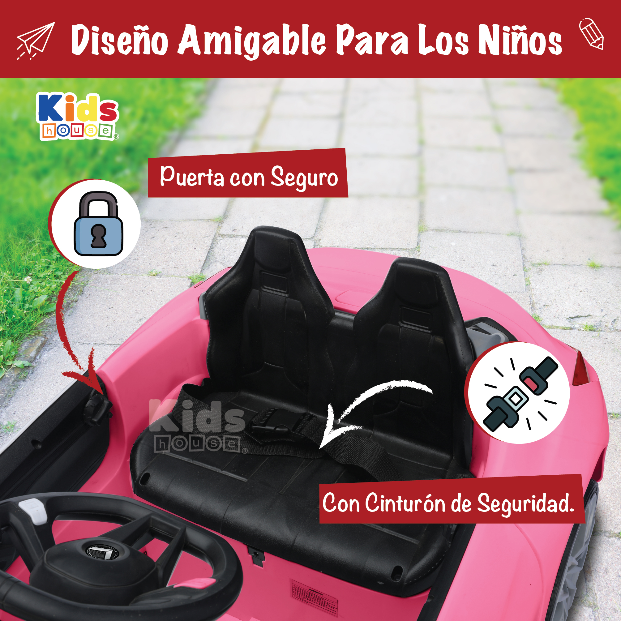 Foto 5 | Carro Montable Kids House Dash con Luz Batería Dual 6v