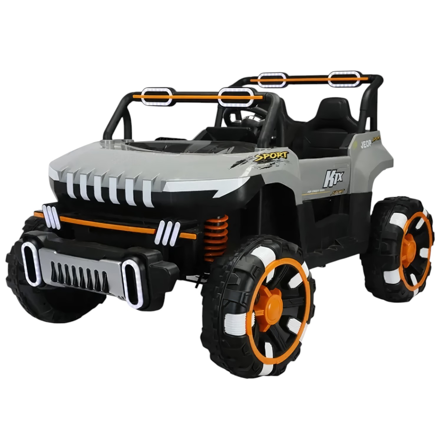 Foto 2 pulgar | Carro Eléctrico Montable Para Niños Aeiou Sport Bm8688 Gris