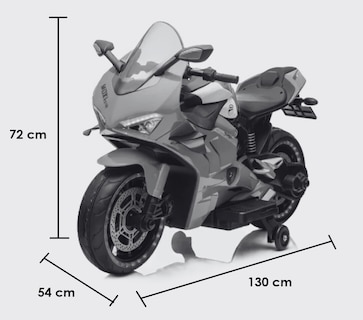 Foto 5 | Moto Eléctrica Aeiou con Rueditas Rojo para Niños