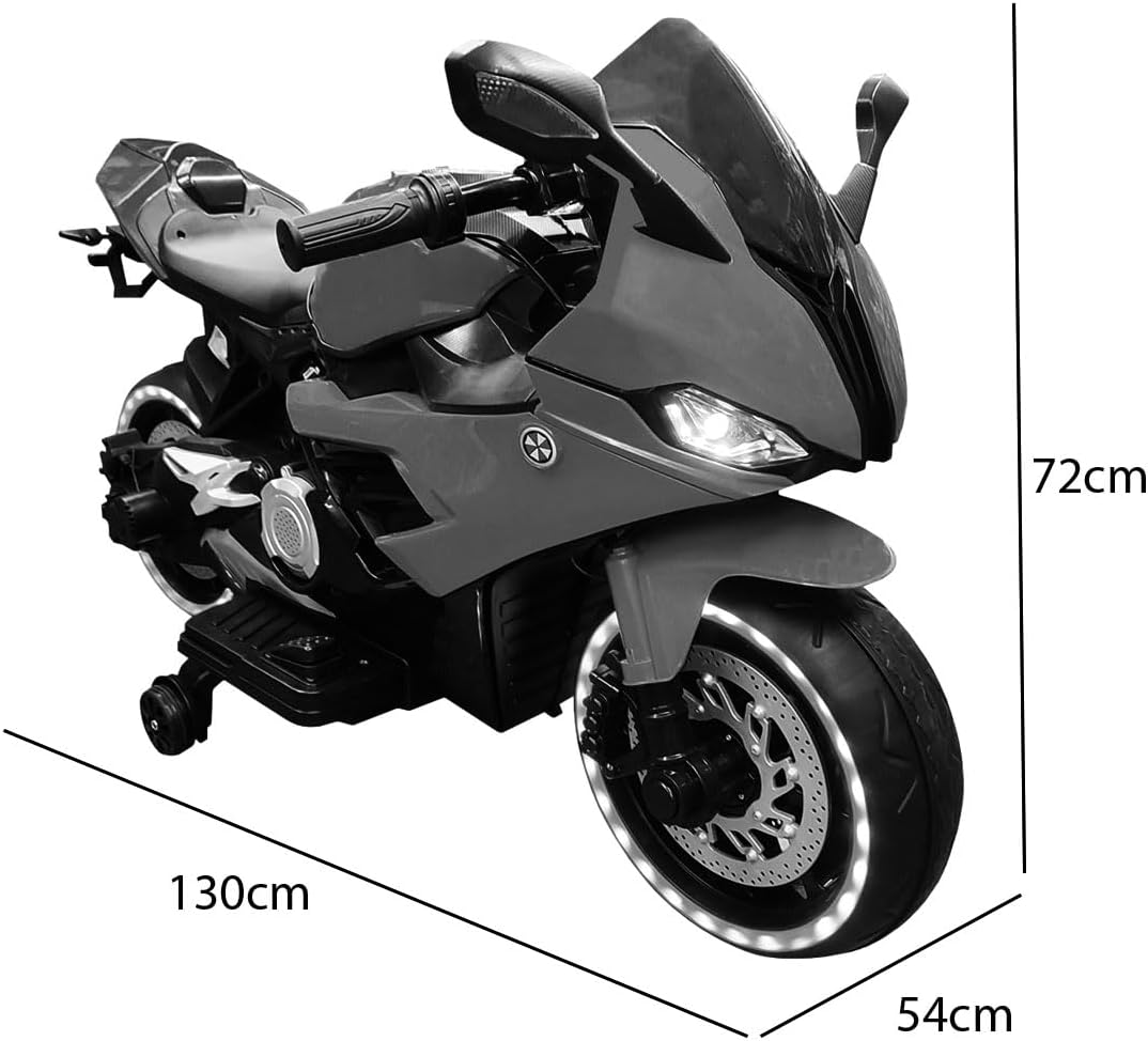Foto 4 pulgar | Moto Eléctrica Aeiou Bdx019 Diseño Realista Blanco para Niños