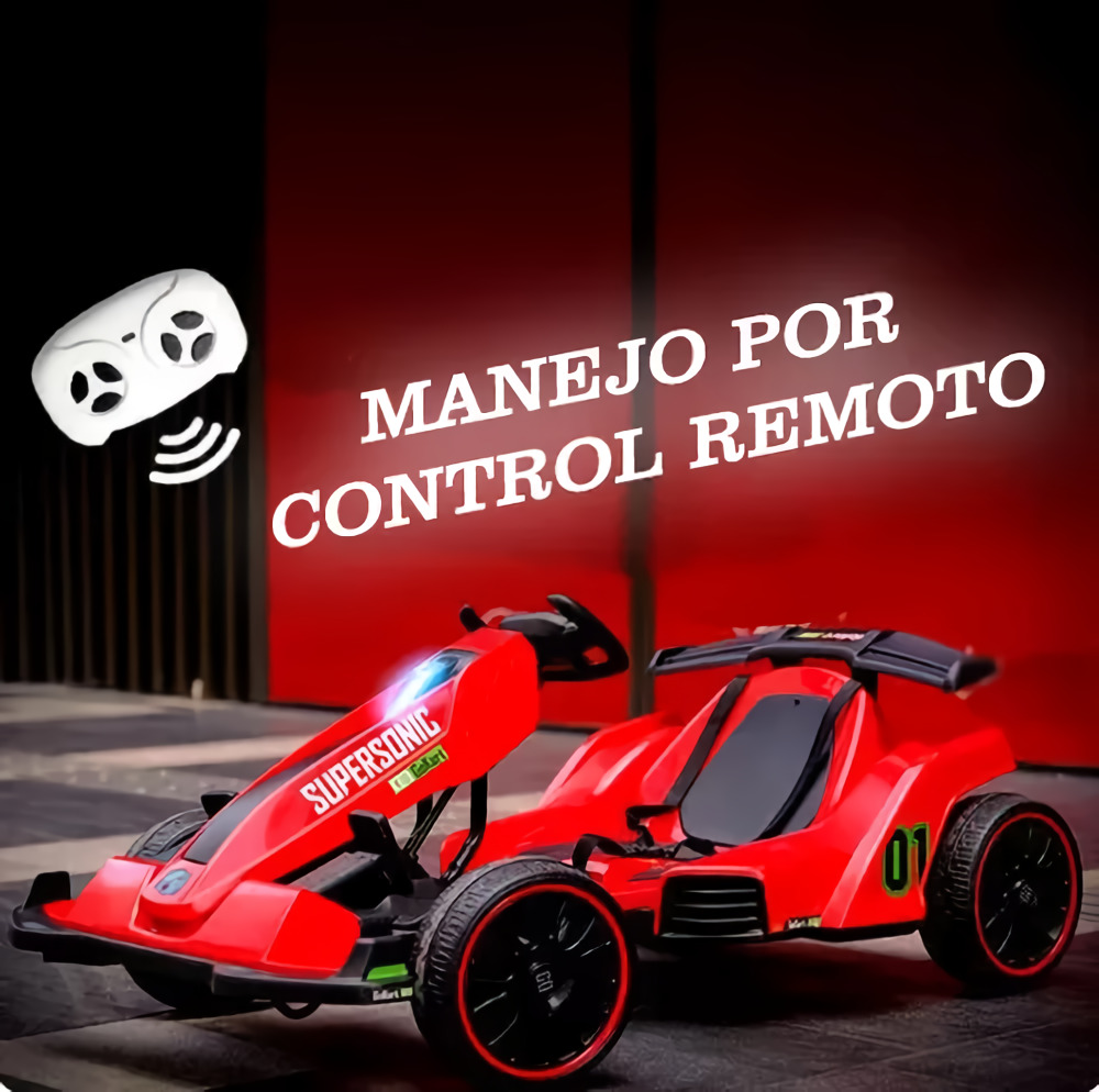 Foto 6 pulgar | Montable Go Kart Eléctrico Aeiou Bst009 Rojo para Niños