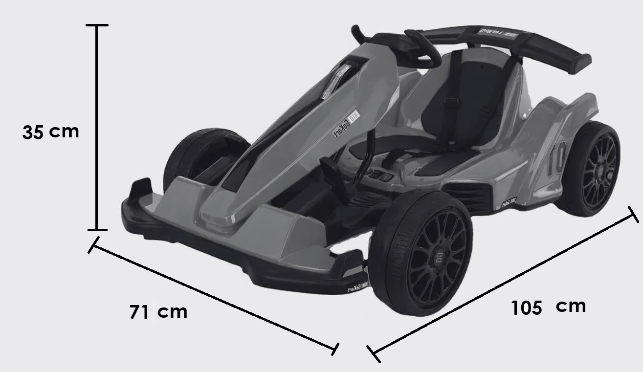 Foto 9 pulgar | Montable Go Kart Eléctrico Aeiou Bst009 Rojo para Niños