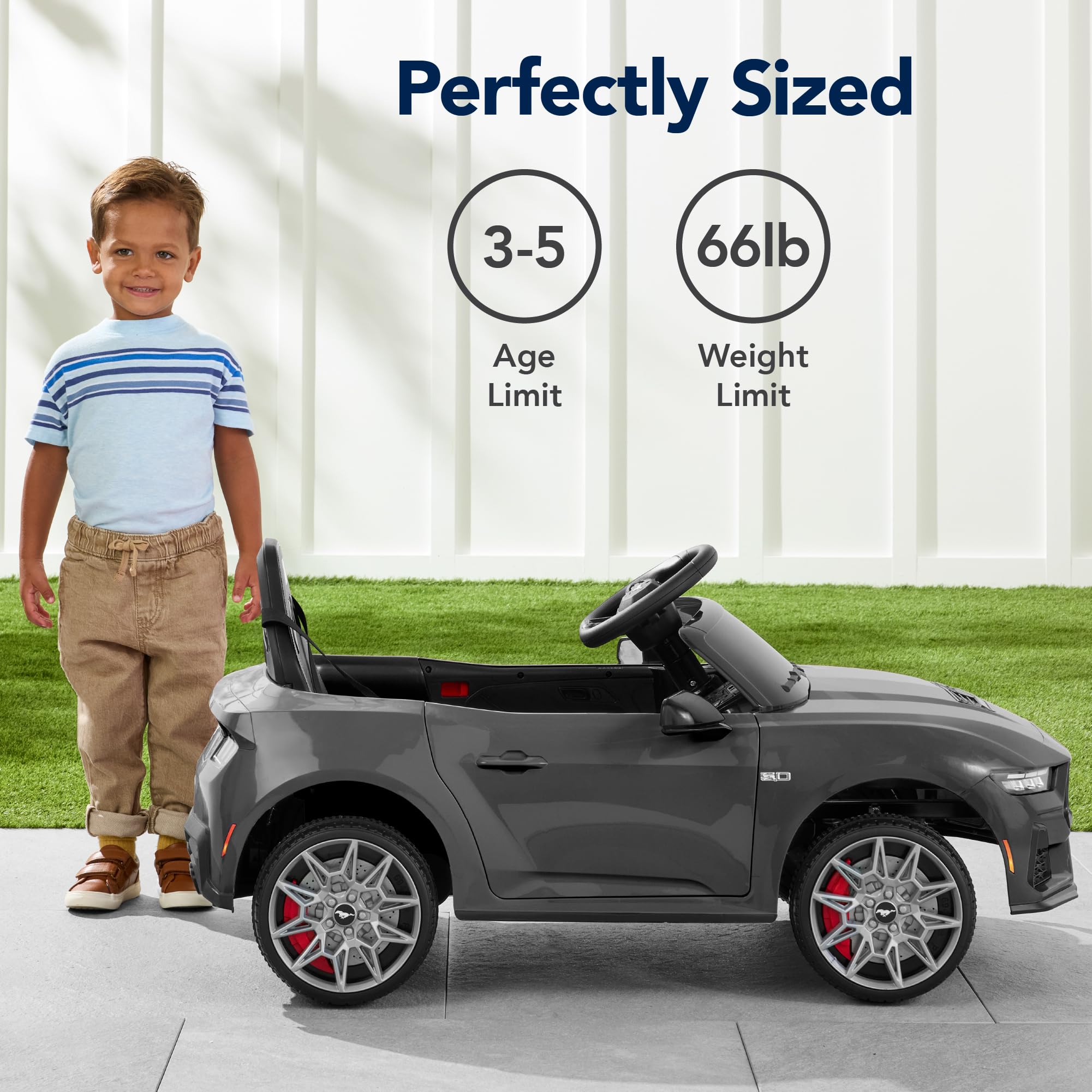 Foto 5 | Montable Eléctrico Infantil Ford Mustang 12 V Electric Ride On Car Best Choice Kids - Venta Internacional