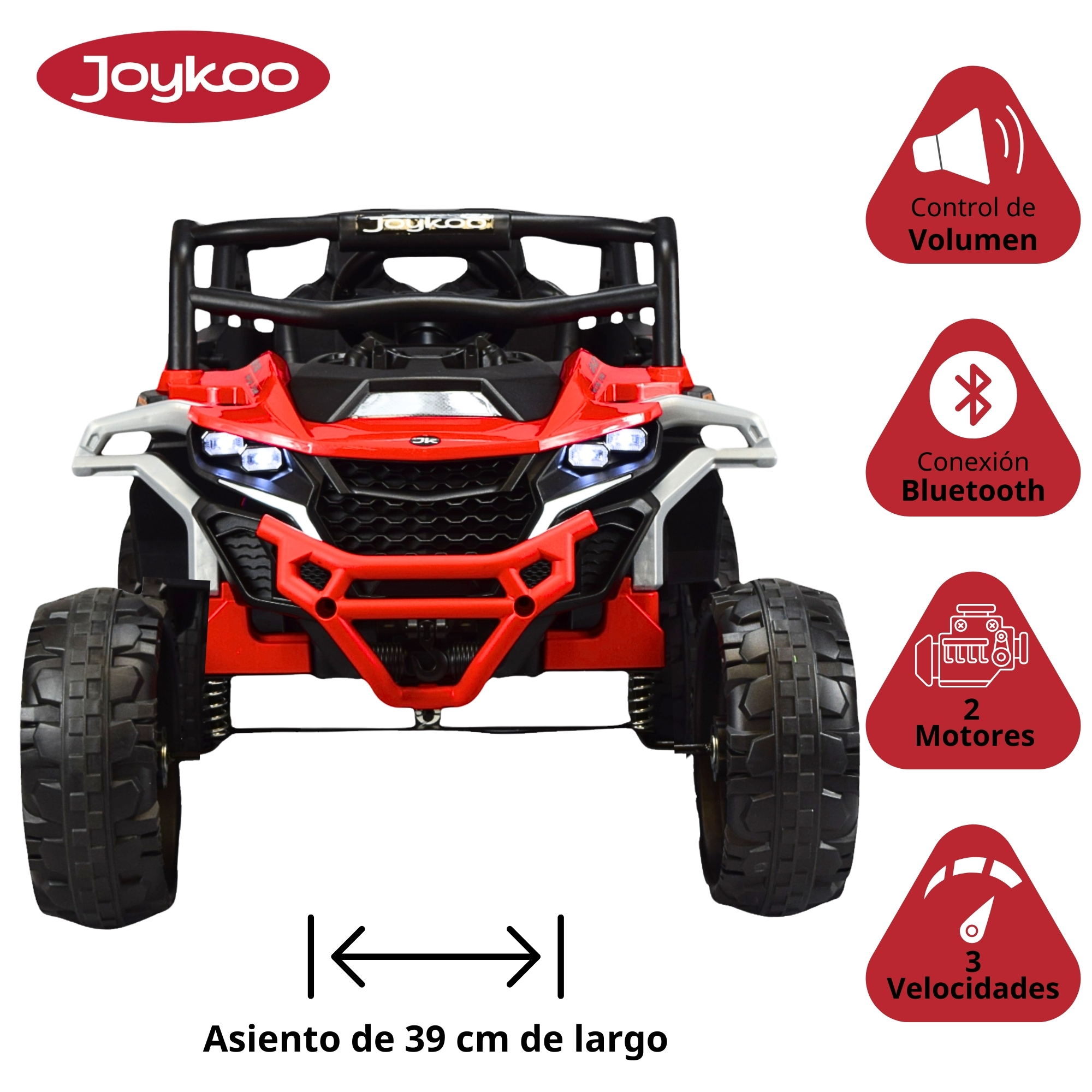Foto 4 pulgar | Montable Electrico Speed Para Niños Control Remoto Luz Led 12v - Rojo