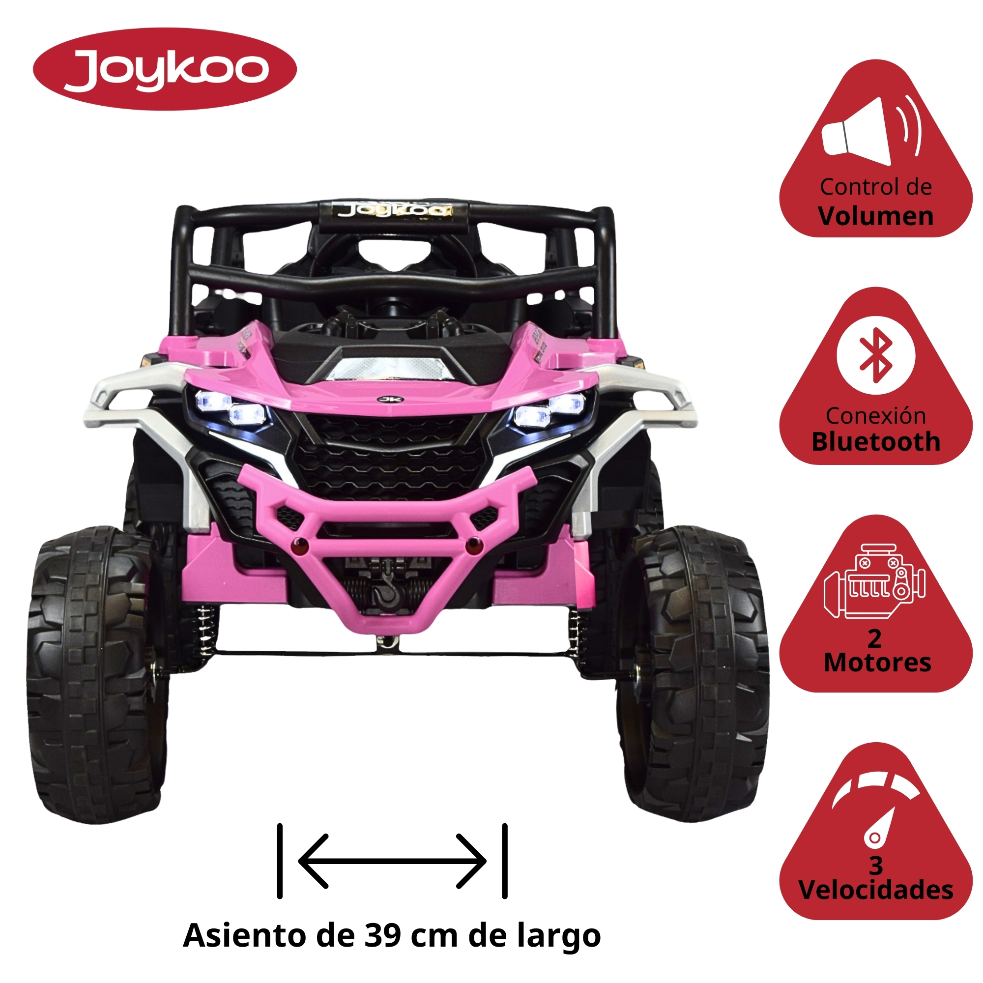 Foto 4 pulgar | Montable Electrico Speed Para Niños Control Remoto Luz Led 12v- Rosa