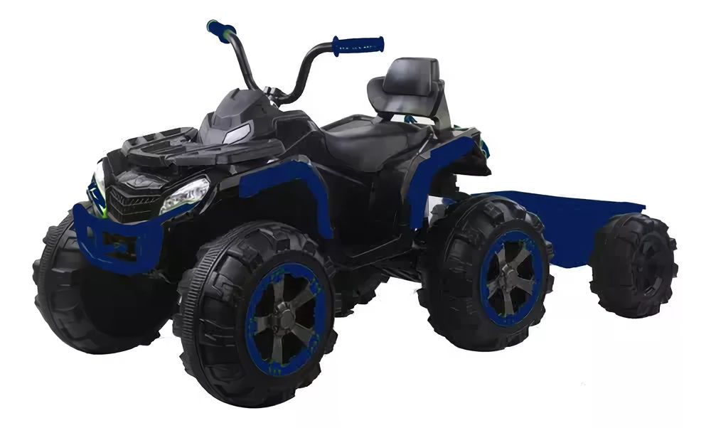 Foto 3 pulgar | Cuatrimoto Eléctrica Para Niños Aeiou Bm1289 4x4 Azul