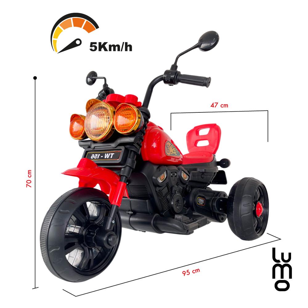 Foto 2 | Montable Eléctrico Lumo de Motocicleta con Luz y Sonido